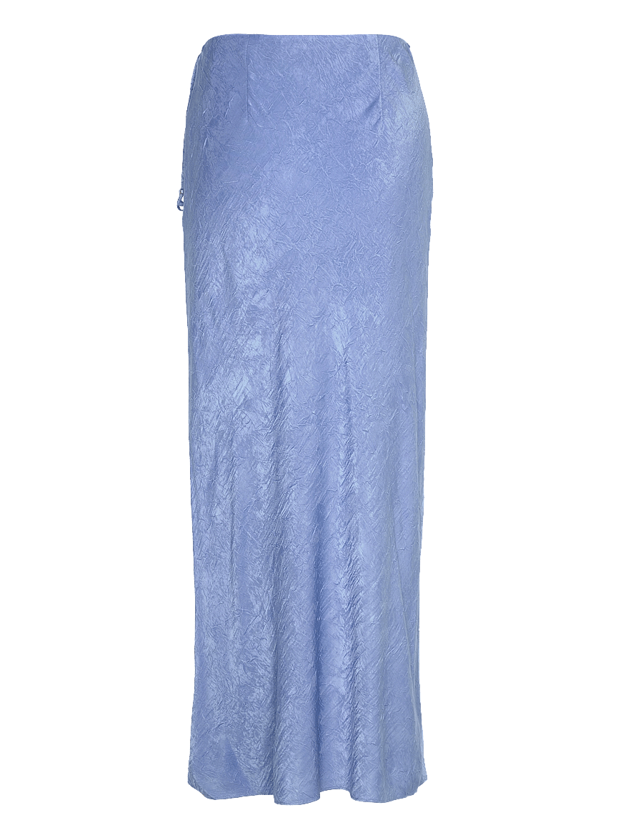 Scotch & Soda - Crushed Satin Skirt - satinröcke - lake blue - 1