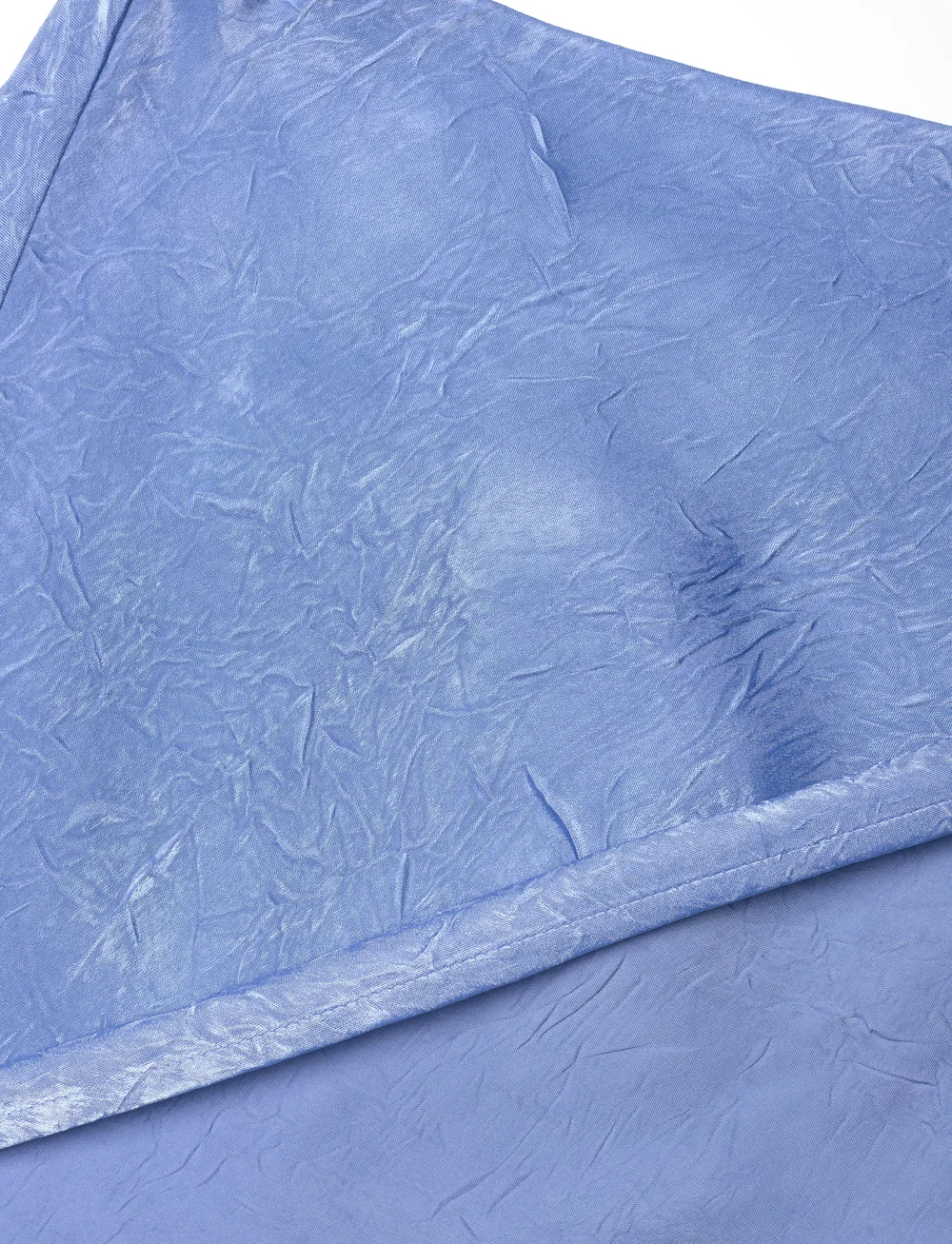 Scotch & Soda - Crushed Satin Skirt - satinnederdele - lake blue - 2