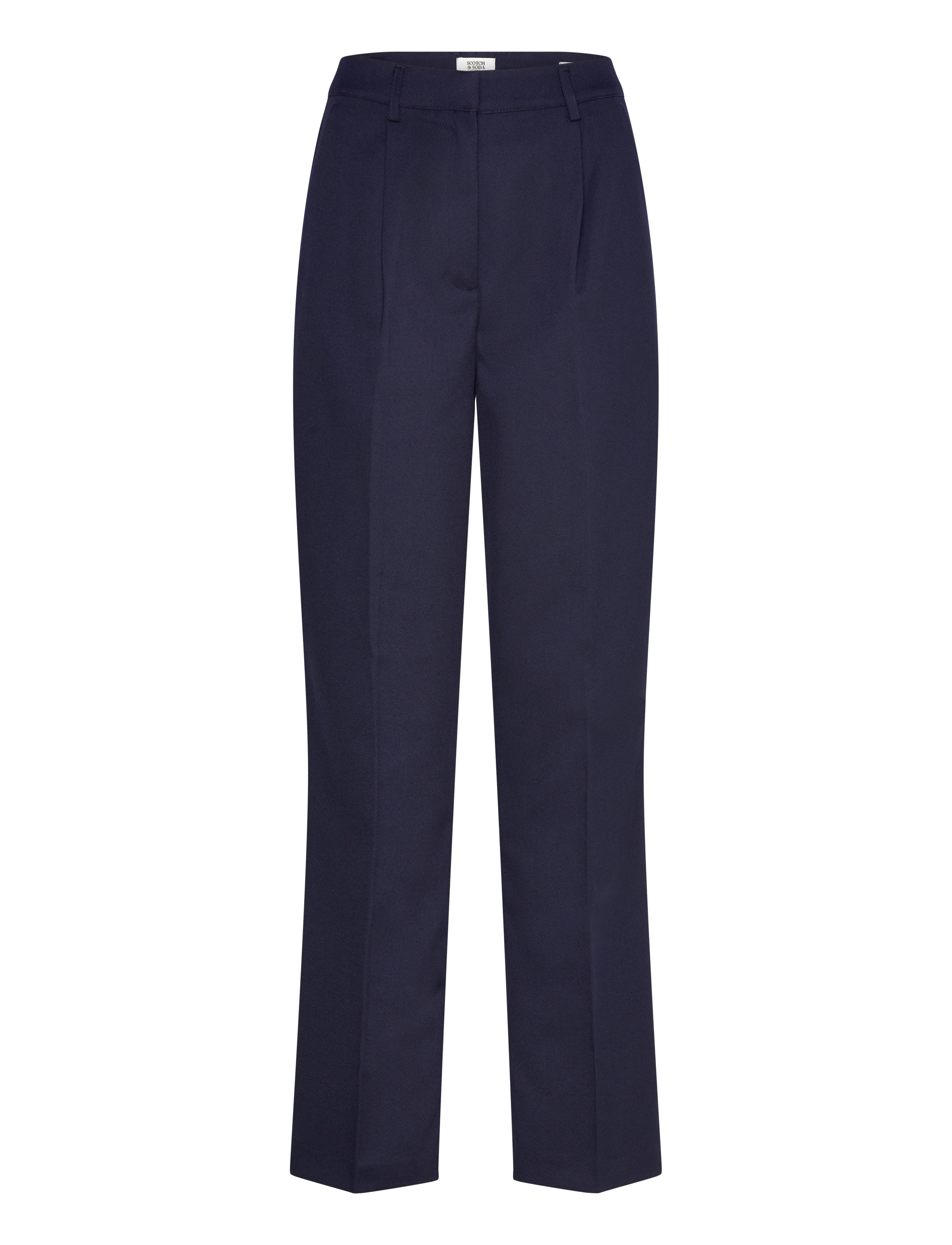 SCOTCH & SODA Robyn Relaxed Tapered Bein Gabardine Twill Hose Navy - 30x32 - Damen