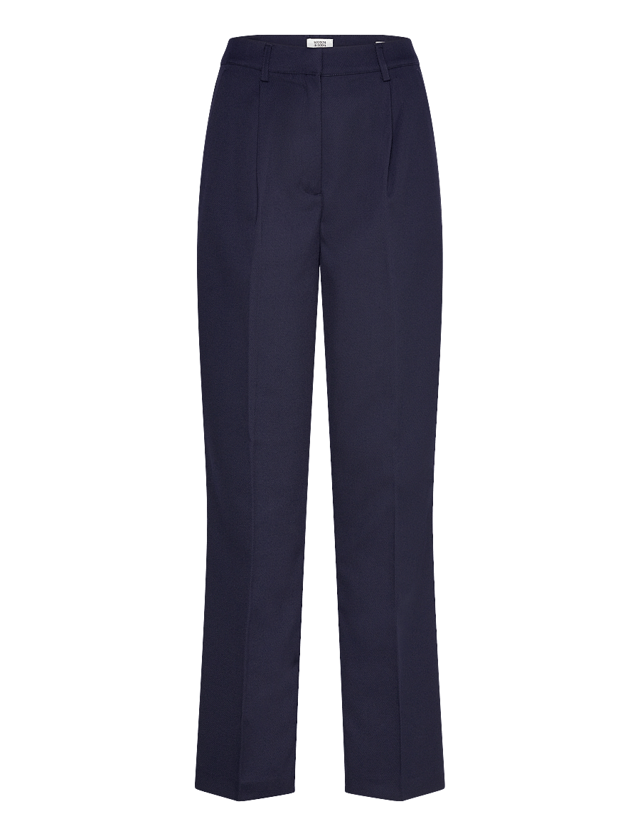Scotch & Soda - Robyn relaxed tapered leg gabardine twill pant - pantalons habillés - navy - 0