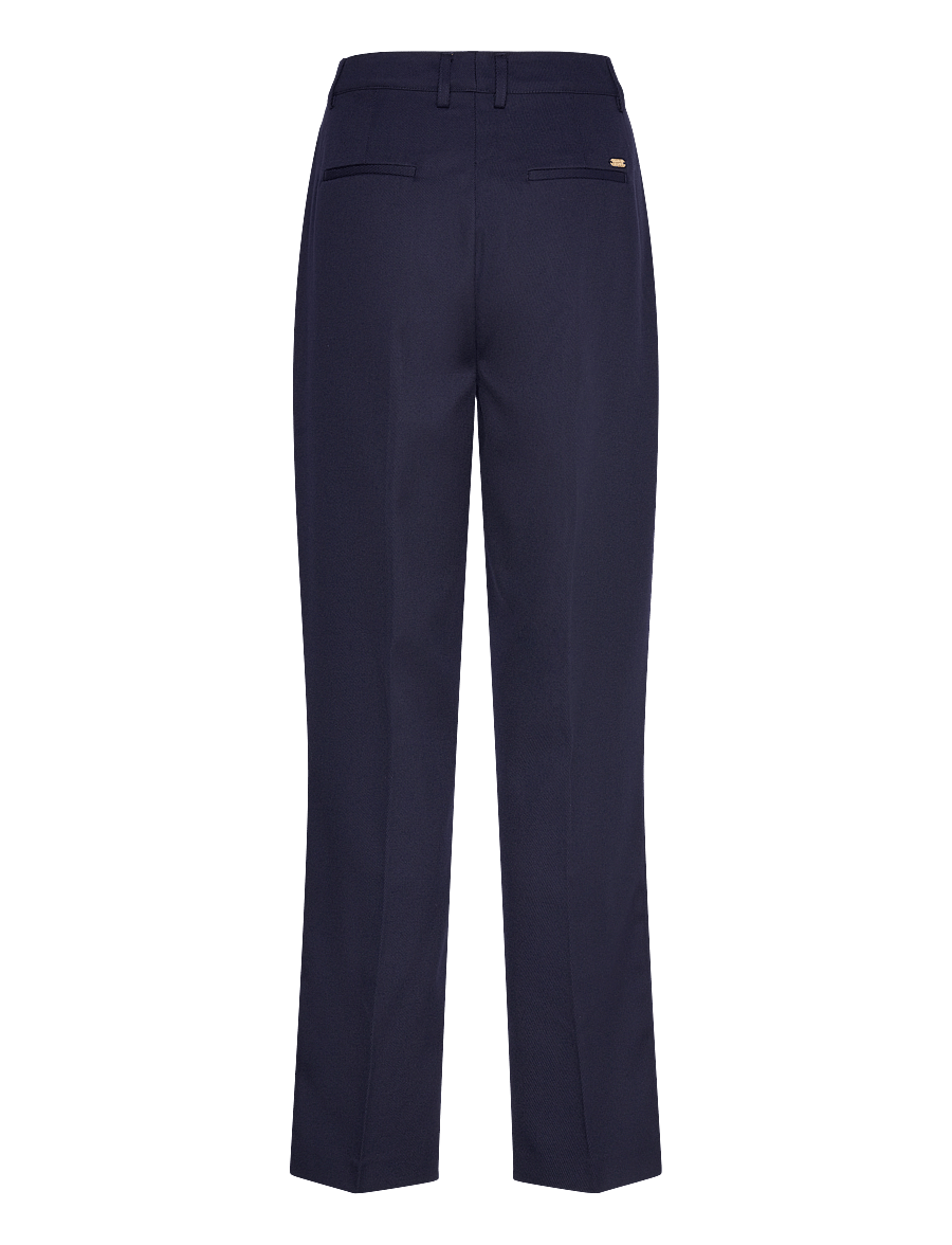 Scotch & Soda - Robyn relaxed tapered leg gabardine twill pant - pantalons habillés - navy - 1