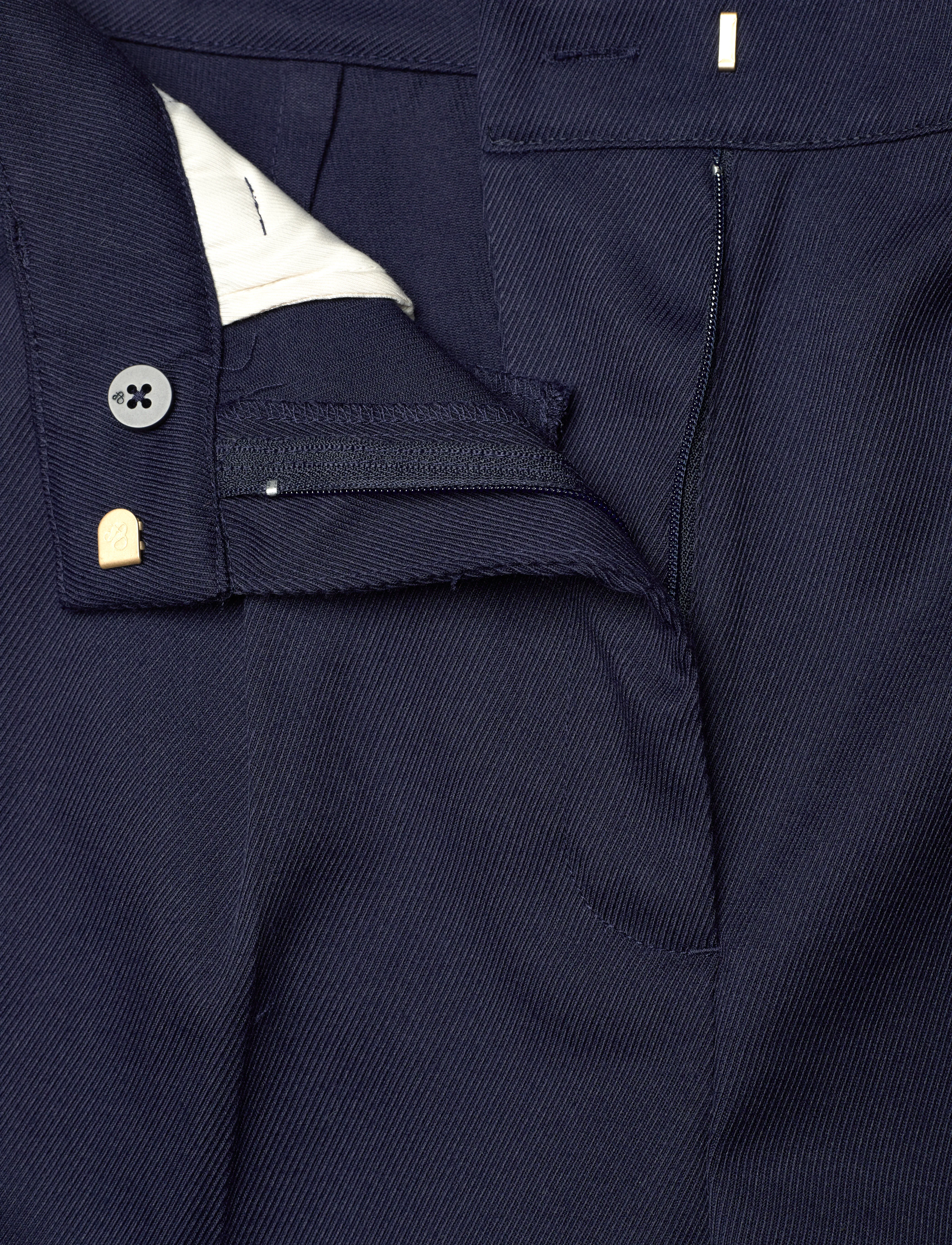 Scotch & Soda - Robyn relaxed tapered leg gabardine twill pant - pantalons habillés - navy - 3