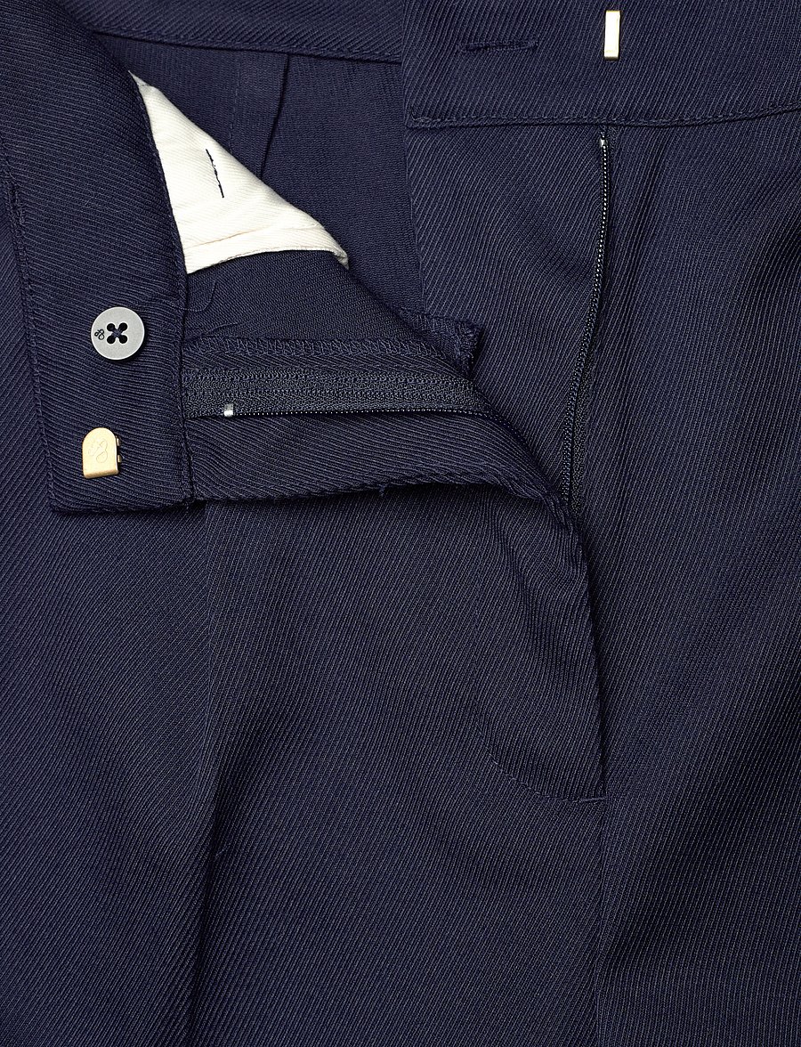 Scotch & Soda - Robyn relaxed tapered leg gabardine twill pant - pantalons habillés - navy - 3