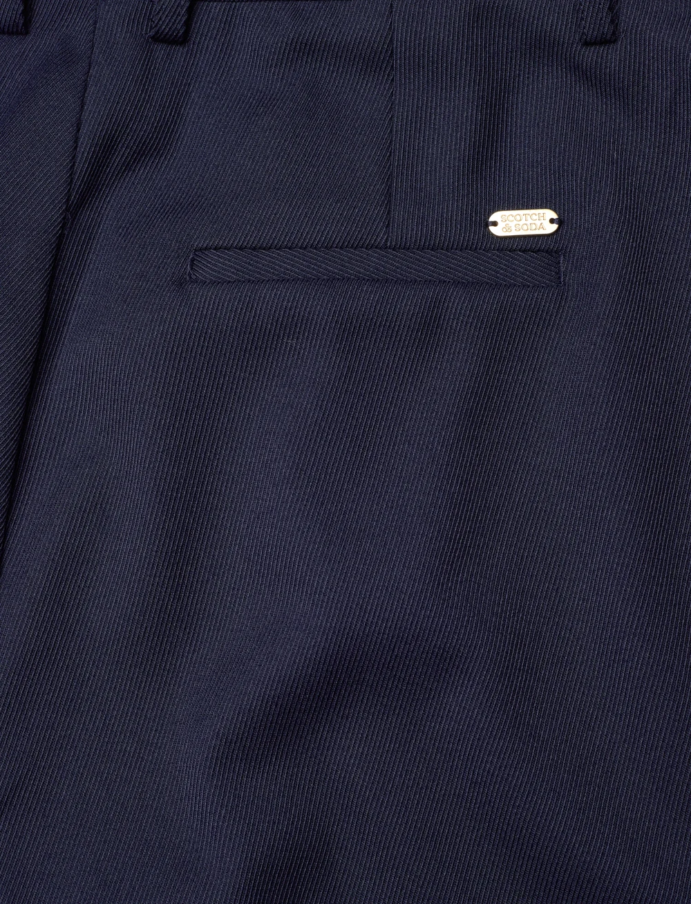 Scotch & Soda - Robyn relaxed tapered leg gabardine twill pant - formell - navy - 4