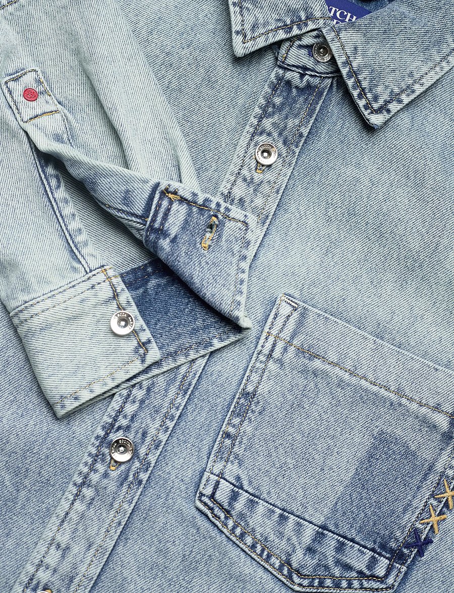 Scotch & Soda - Customised denim over shirt Art from the Heart - art from the heart - 3