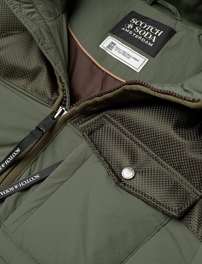 Scotch & Soda - Hooded puffer jacket - winterjacken - thyme - 2