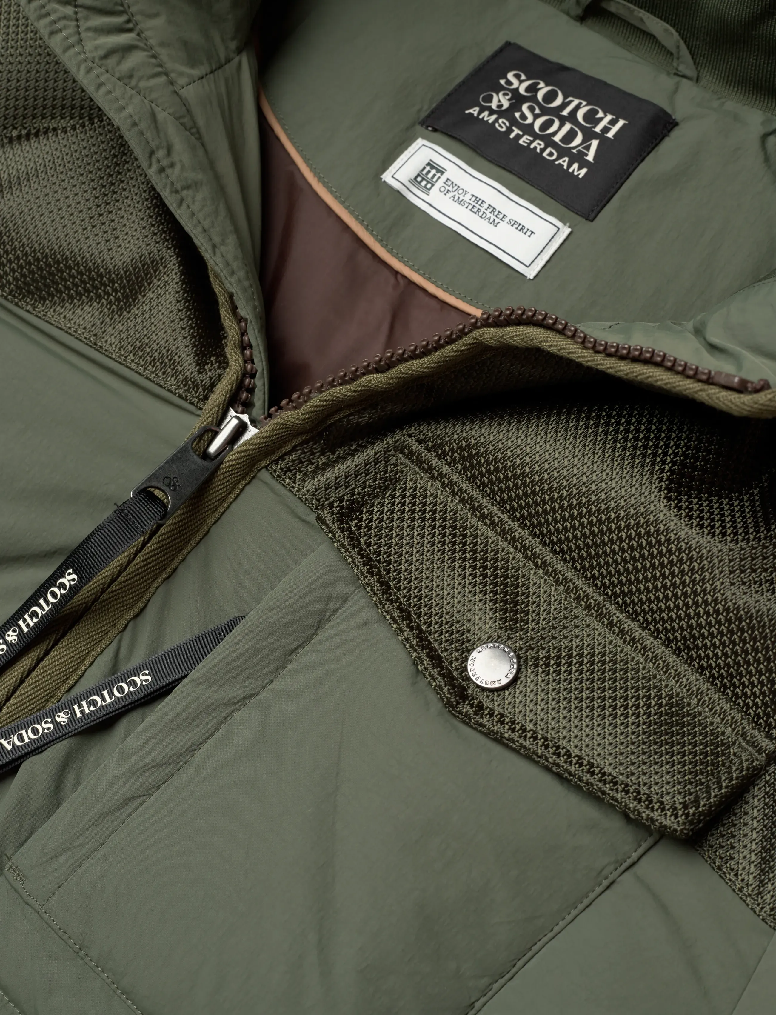 Scotch & Soda - Hooded puffer jacket - thyme - 2