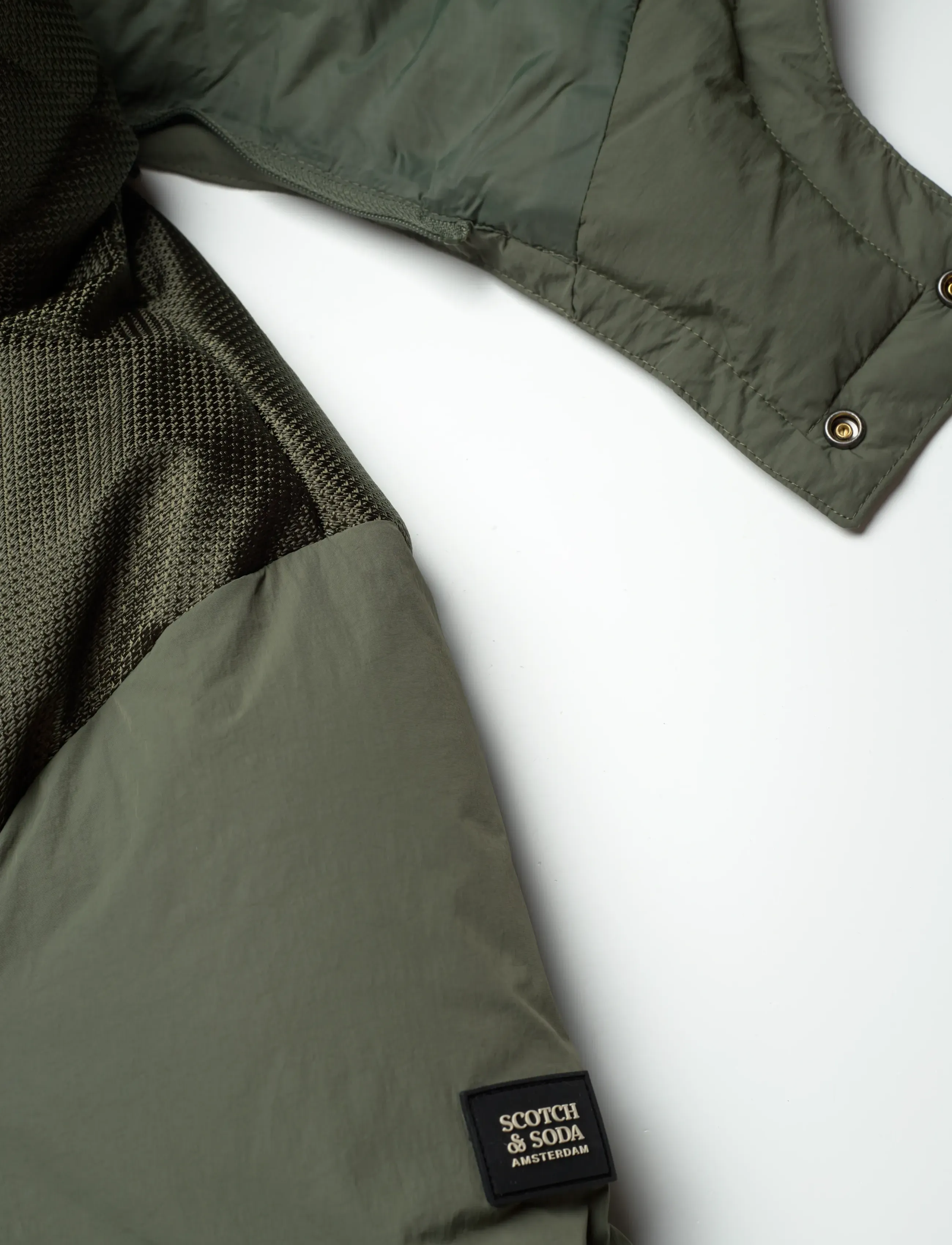 Scotch & Soda - Hooded puffer jacket - thyme - 3