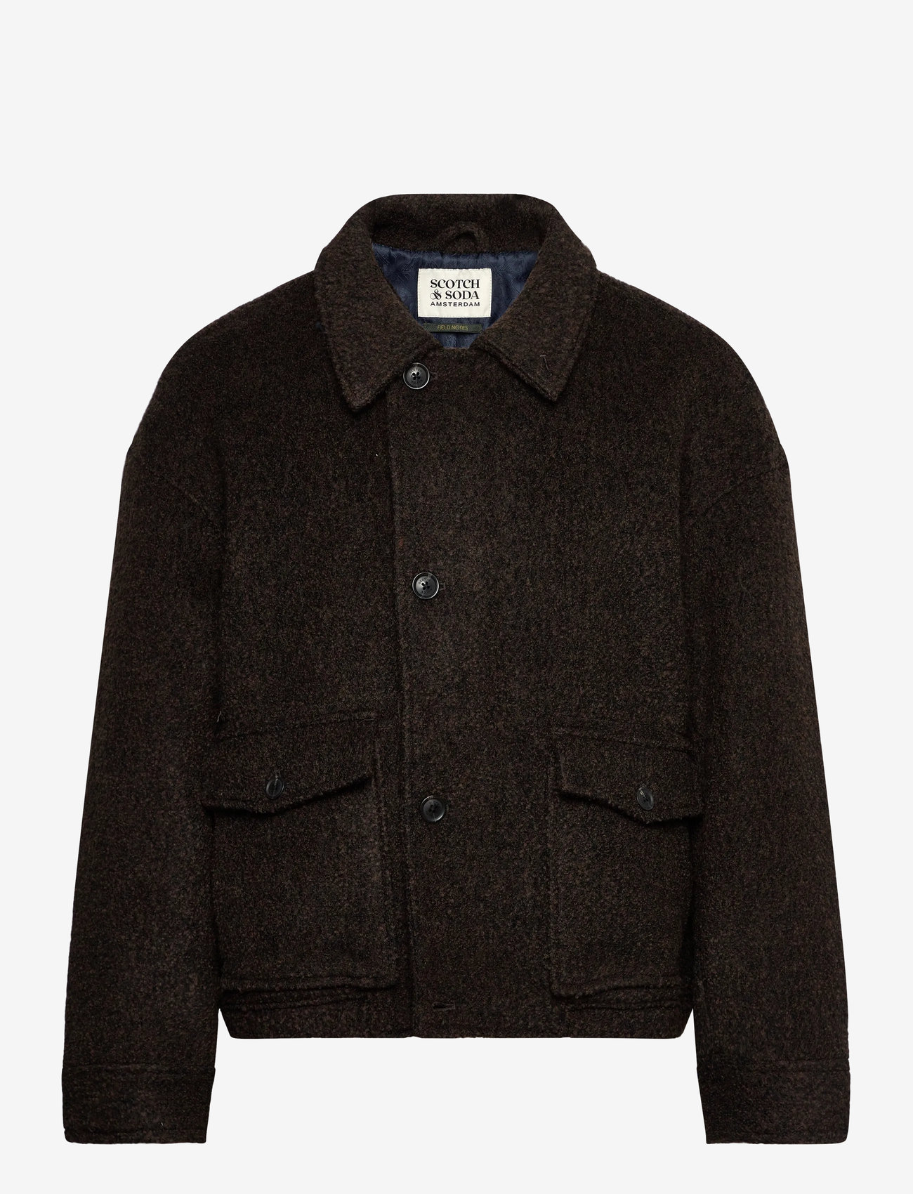 Scotch & Soda - Short wool coat - demitasse - 0
