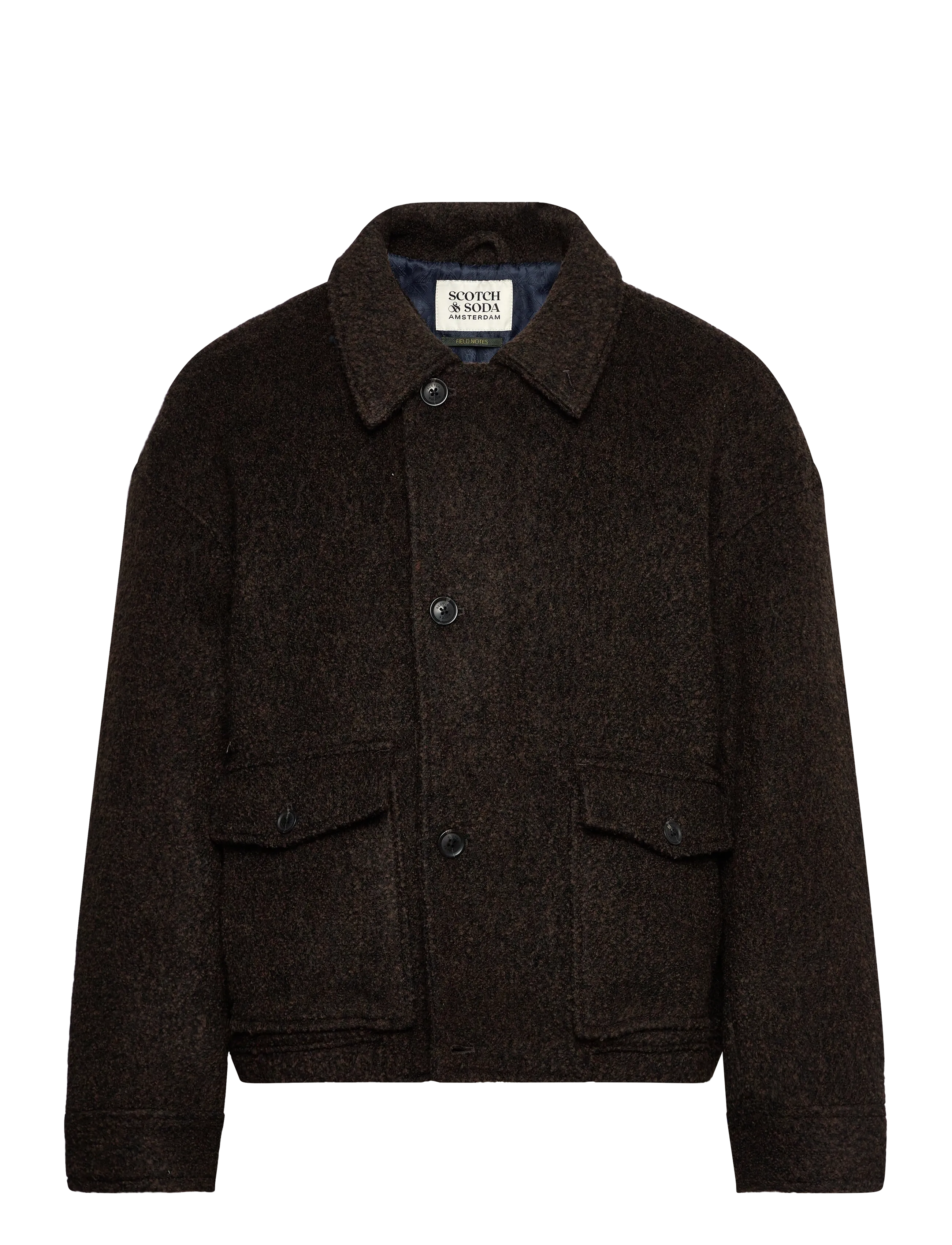 Scotch & Soda Short wool coat - Deals - DEMITASSE / brown