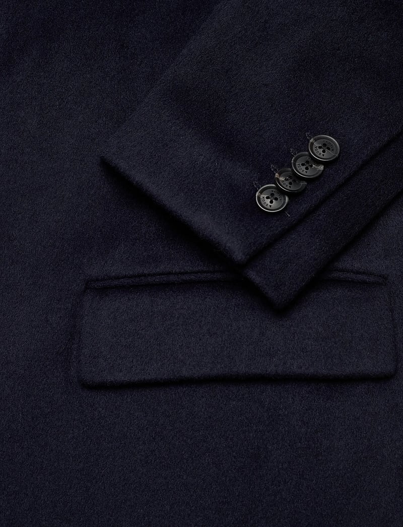 Scotch & Soda - Classic wool coat - villased mantlid - peacoat - 3