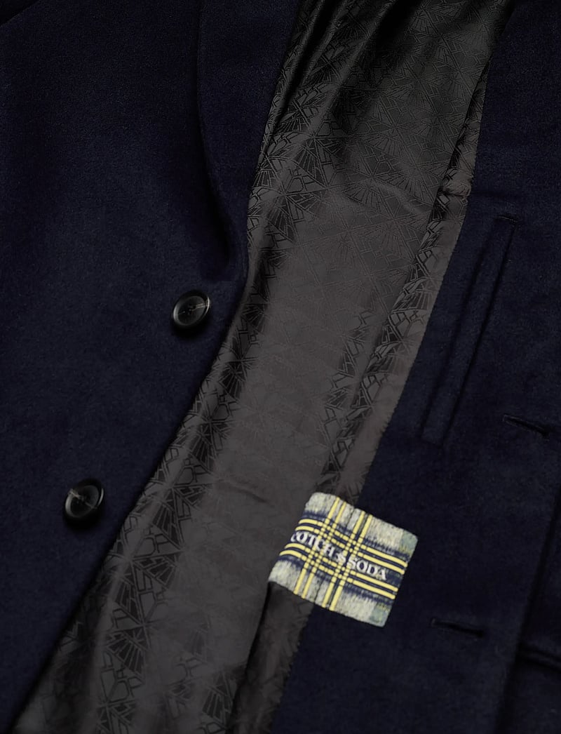 Scotch & Soda - Classic wool coat - villased mantlid - peacoat - 4