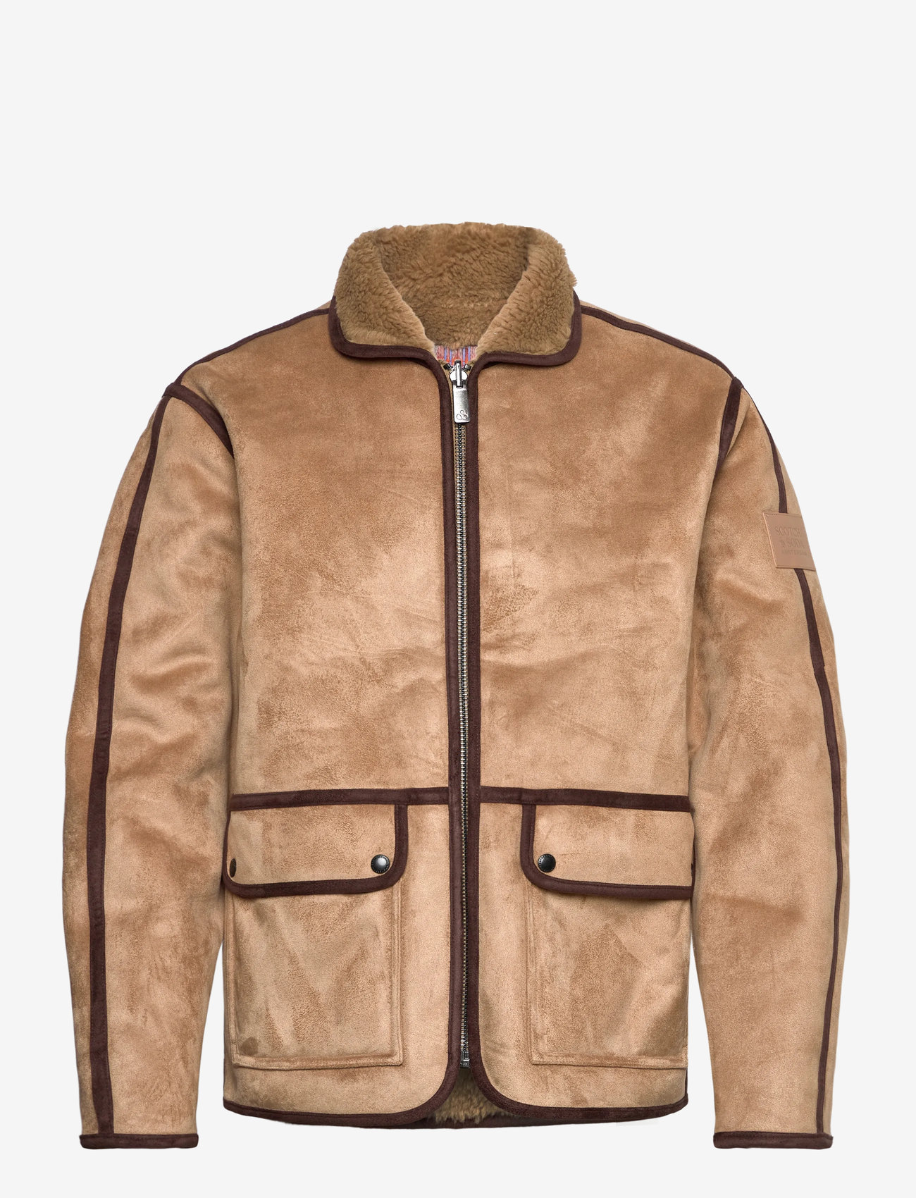 Scotch & Soda - Faux shearling jacket - sügisjakid - tannin - 0