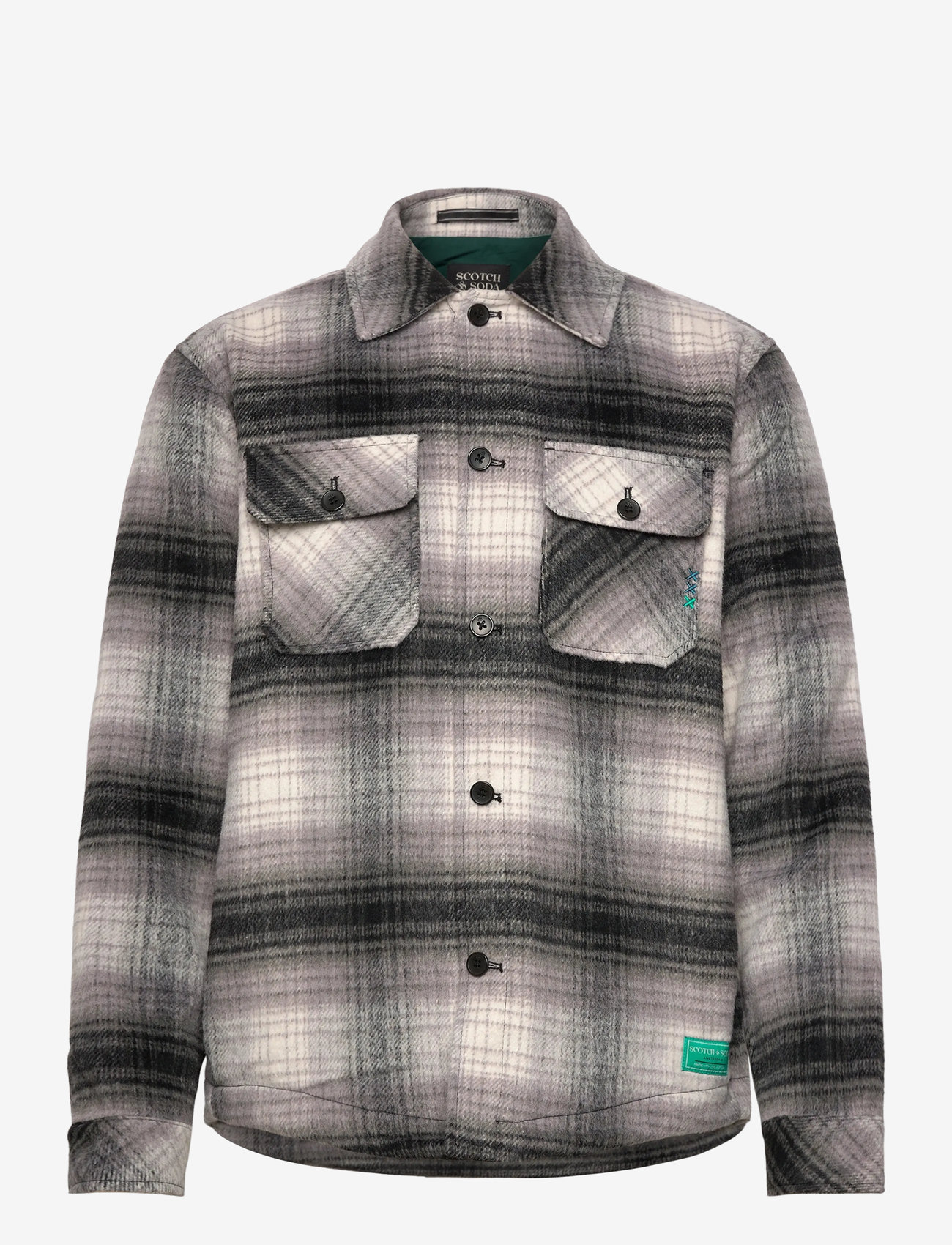 Scotch & Soda - Check overshirt - sügisesed riided - dark grey check - 0