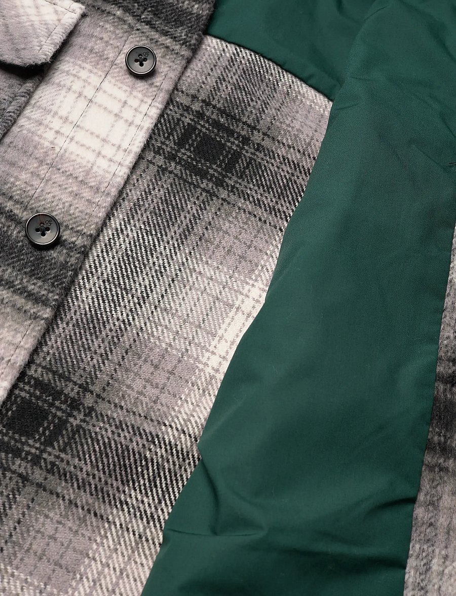 Scotch & Soda - Check overshirt - overshirts - dark grey check - 4