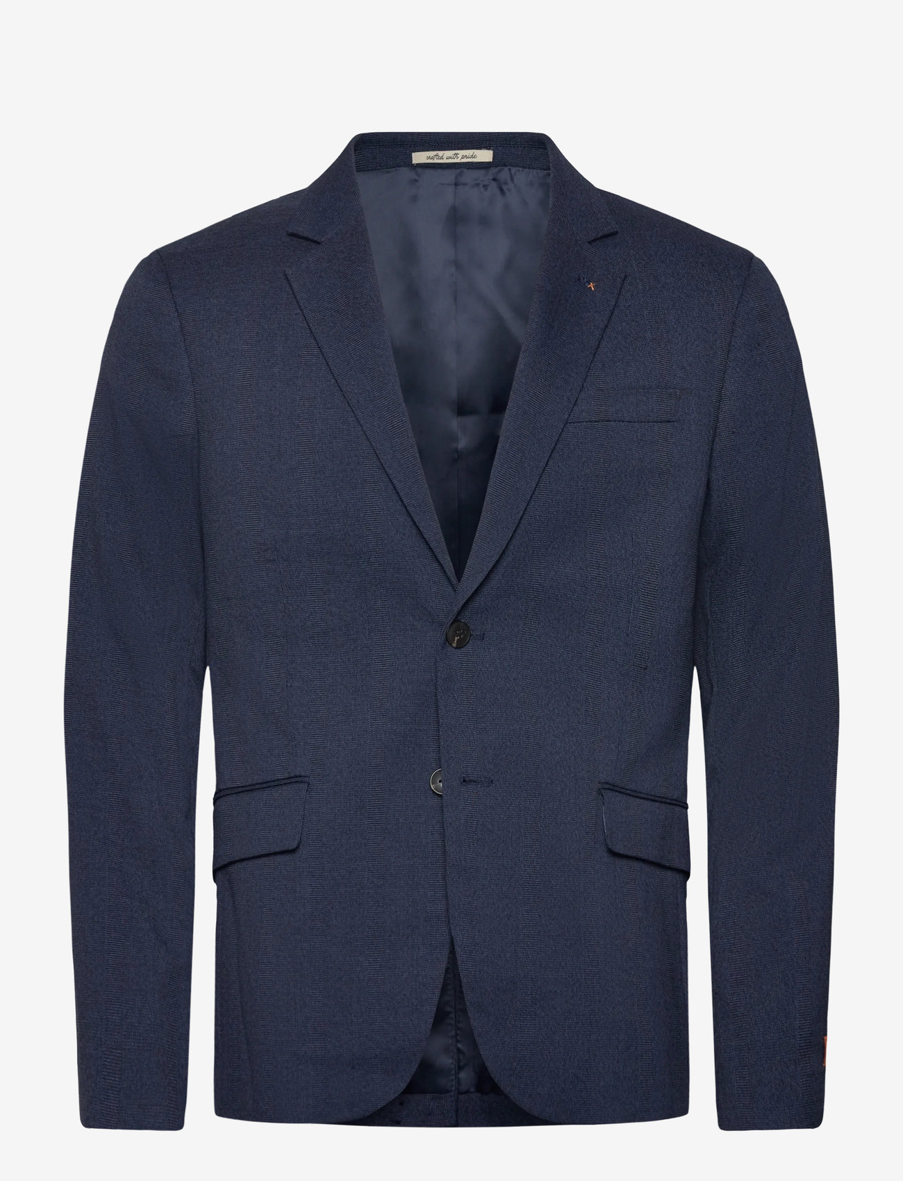 Scotch & Soda - Yarn-dyed notch lapel regular fit blazer - peacoat check - 0