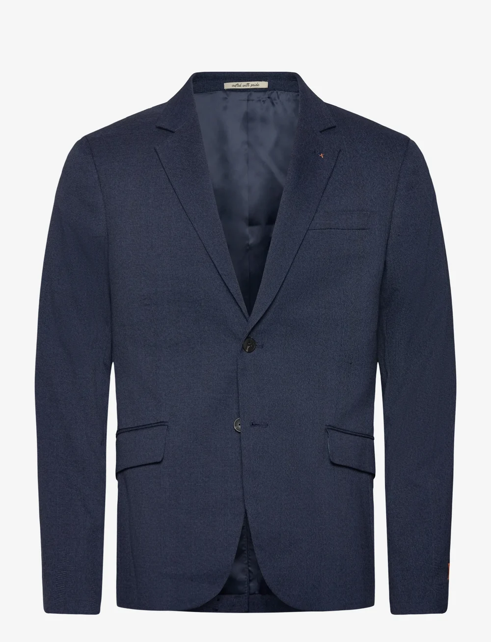 Scotch & Soda - Yarn-dyed notch lapel regular fit blazer - enkeltradede blazere - peacoat check - 0