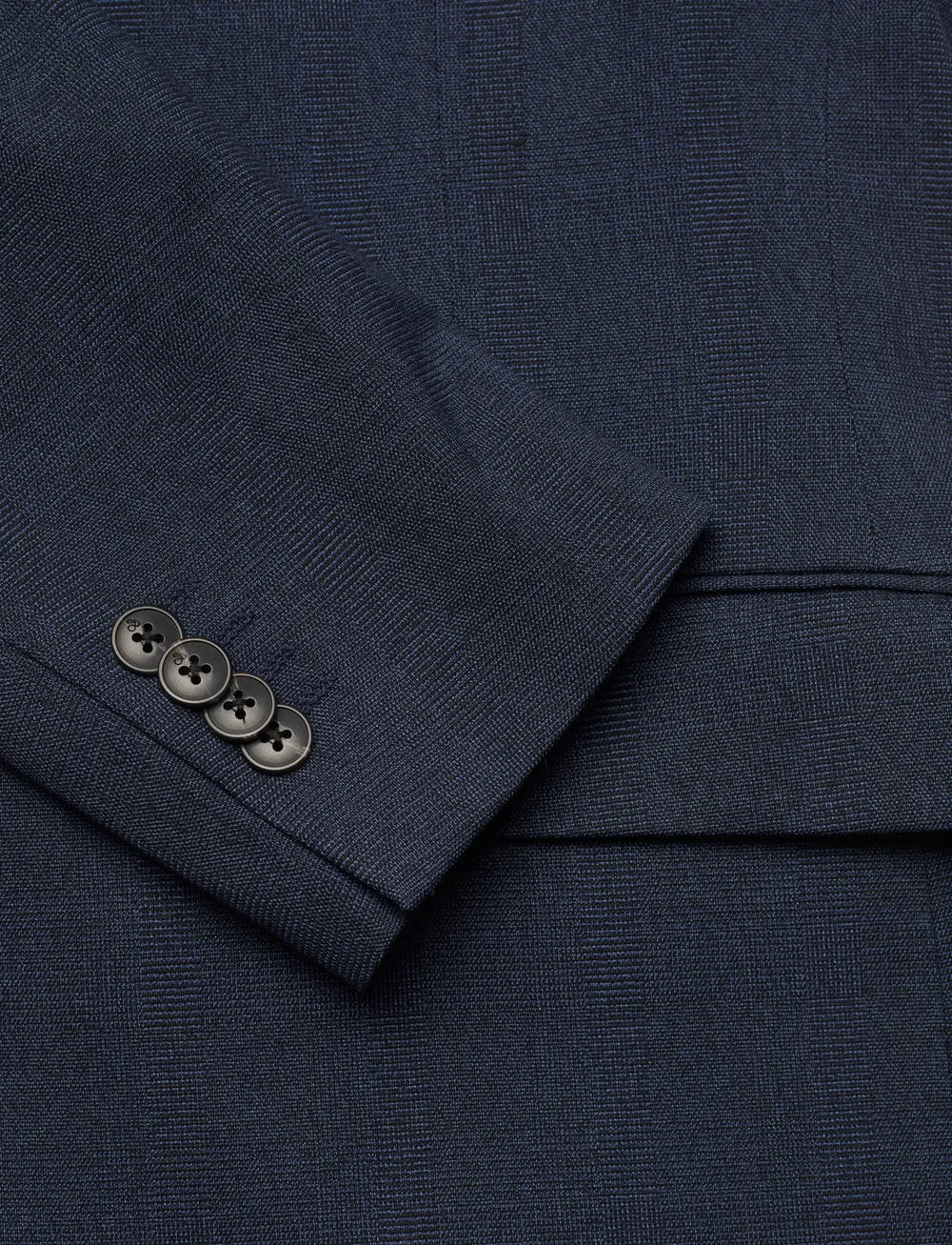 Scotch & Soda - Yarn-dyed notch lapel regular fit blazer - enkeltradede blazere - peacoat check - 3