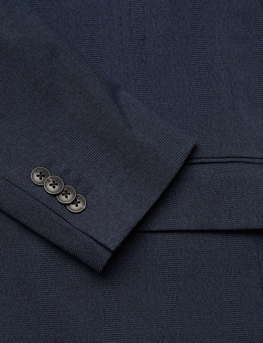 Scotch & Soda - Yarn-dyed notch lapel regular fit blazer - peacoat check - 3