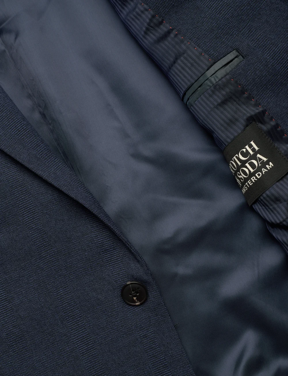 Scotch & Soda - Yarn-dyed notch lapel regular fit blazer - enkeltradede blazere - peacoat check - 4