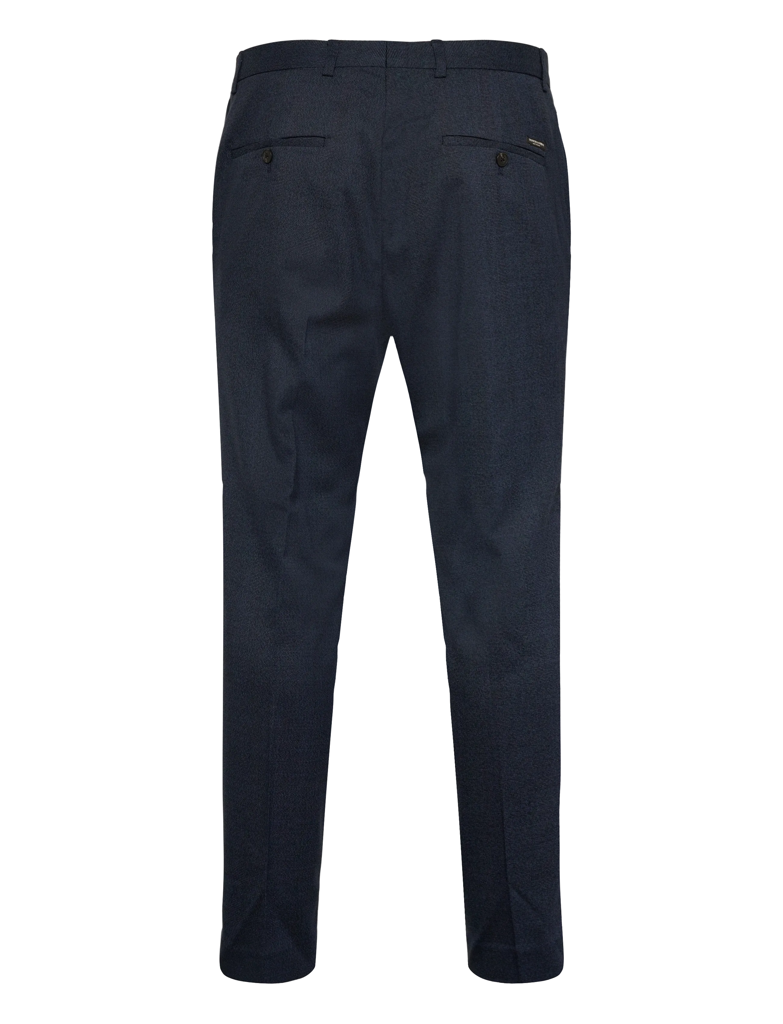 Scotch & Soda - Irving - yarn-dyed slim tapered tailored chino - pantalons décontractés - peacoat check - 1