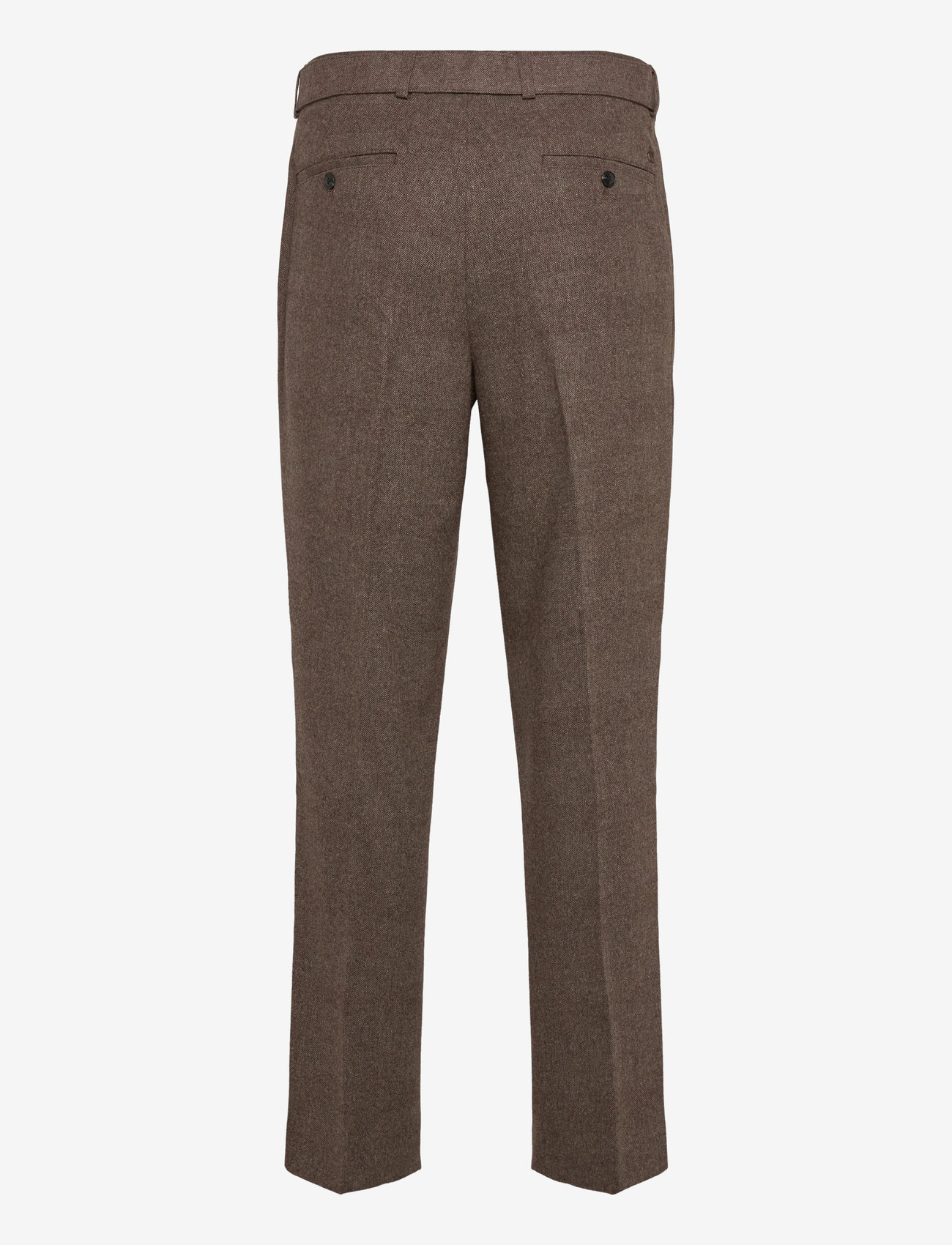 Scotch & Soda - Yarn-dyed wool blend relaxed straight pleated chino - chinos - demitasse patchwork check - 1