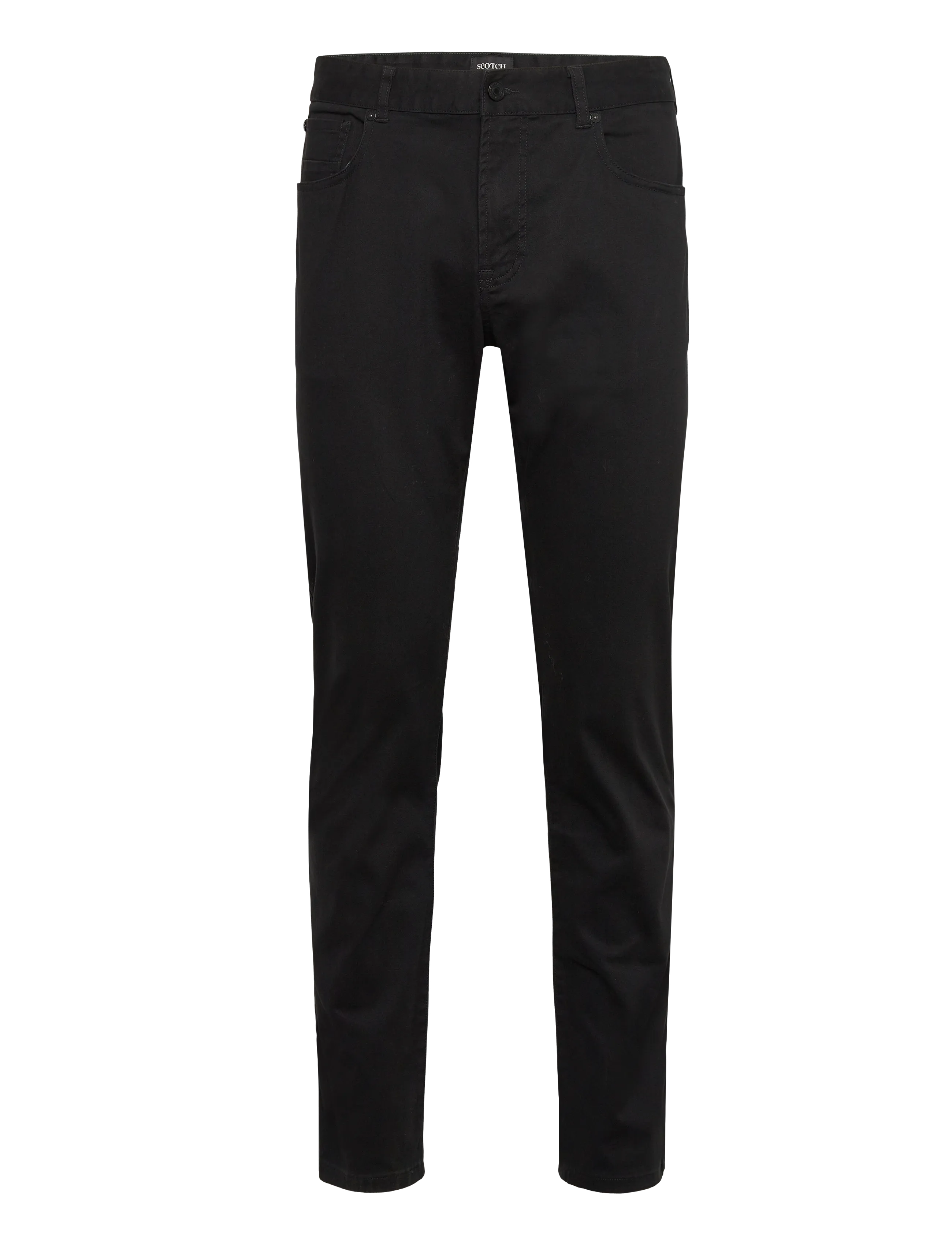 SCOTCH & SODA Ralston- Baumwolle-Blend Twill Regular Slim Fit 5-Pocket Hose Schwarz - 32x34 - Herren