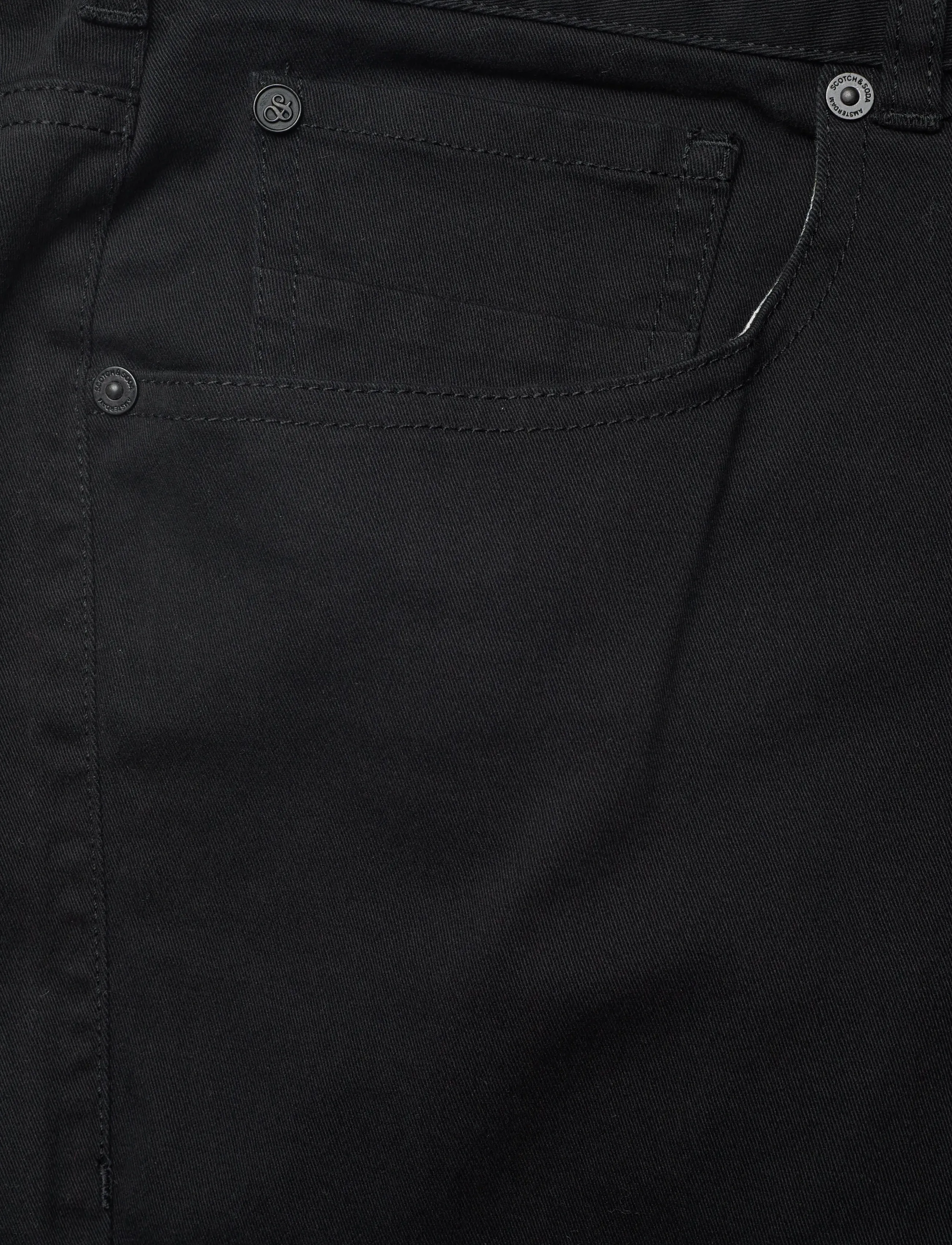 Scotch & Soda - Ralston- cotton-blend twill regular slim fit 5-pocket pant - chinos - anthracite - 2