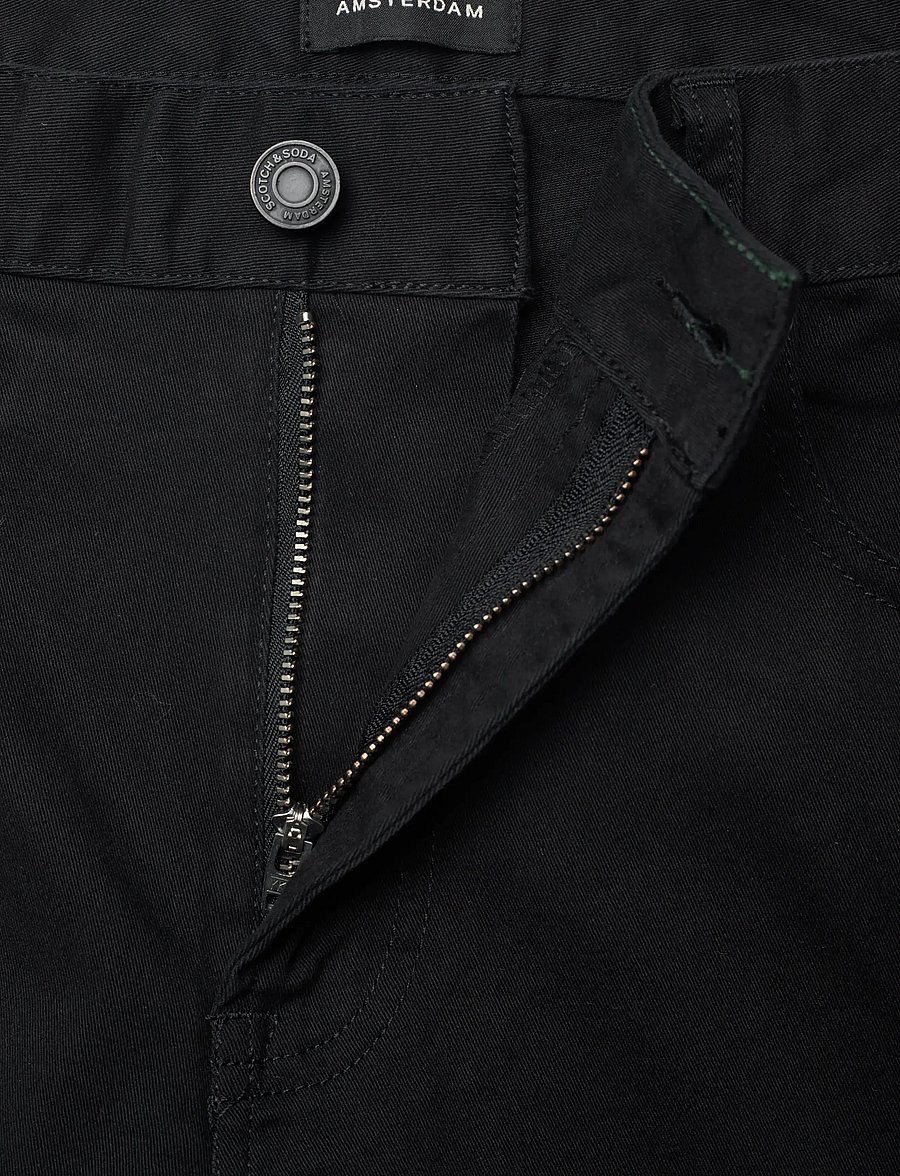 Scotch & Soda - Ralston- cotton-blend twill regular slim fit 5-pocket pant - chinosy - anthracite - 3