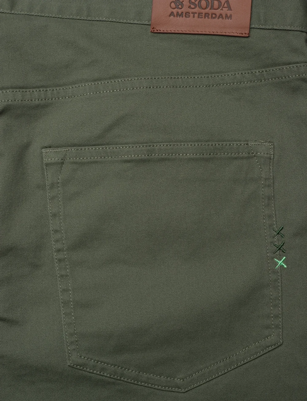 Scotch & Soda - Ralston- cotton-blend twill regular slim fit 5-pocket pant - chinos - thyme - 4