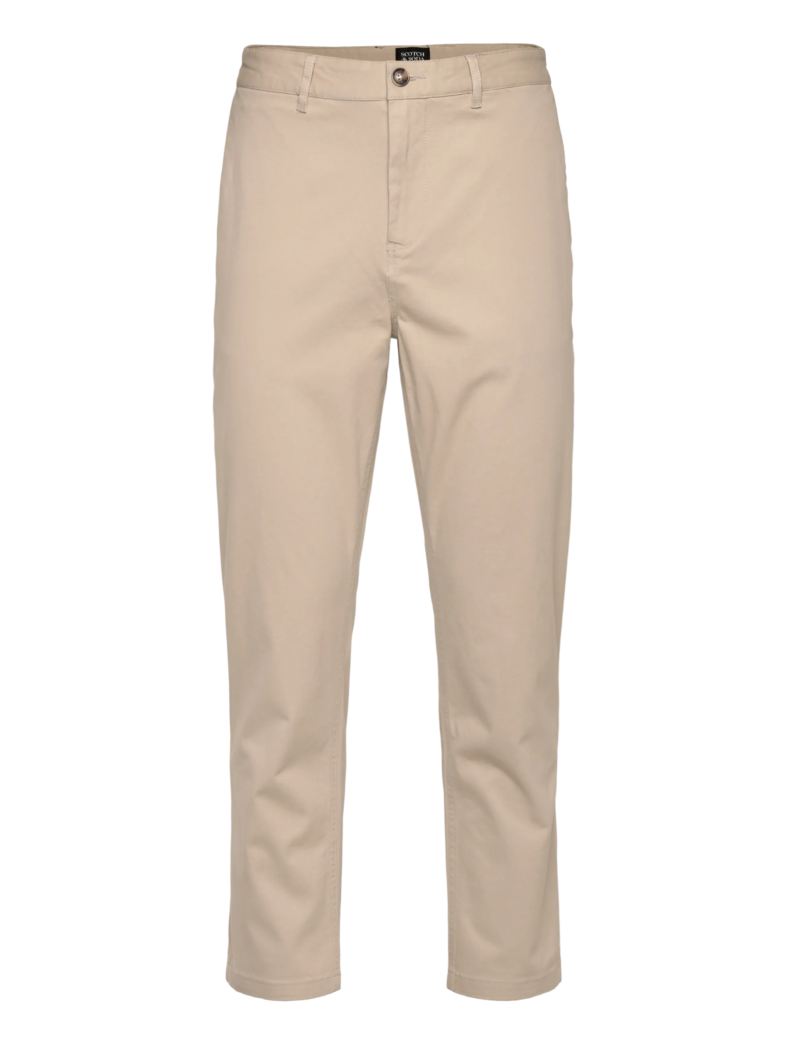 Scotch & Soda Seasonal Core - Drift - Washed Cotton Blend Chino, 28 x 32, Cream, Bukser > Chinos, Herre