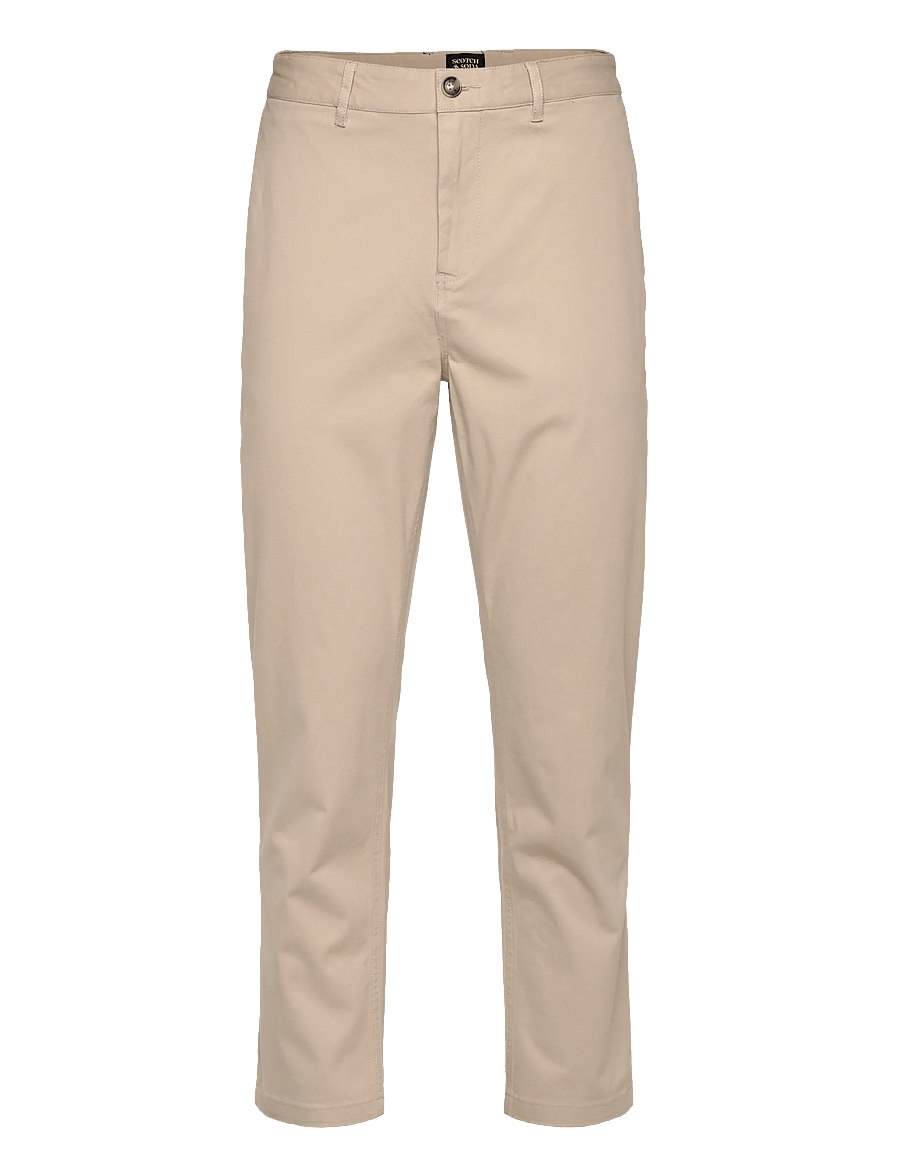 Scotch & Soda - Seasonal core - Drift - Washed cotton blend chino - chinos - plaza taupe - 0