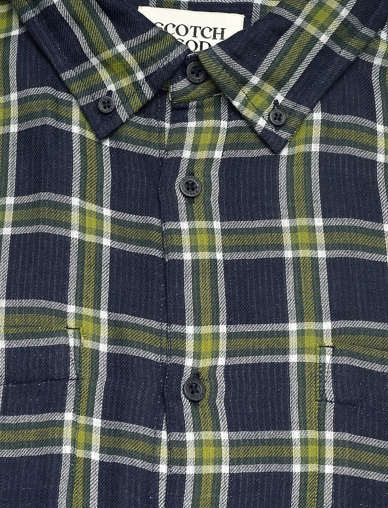 Scotch & Soda - Double-face regular fit shirt - ternede skjorter - sky captain check - 3