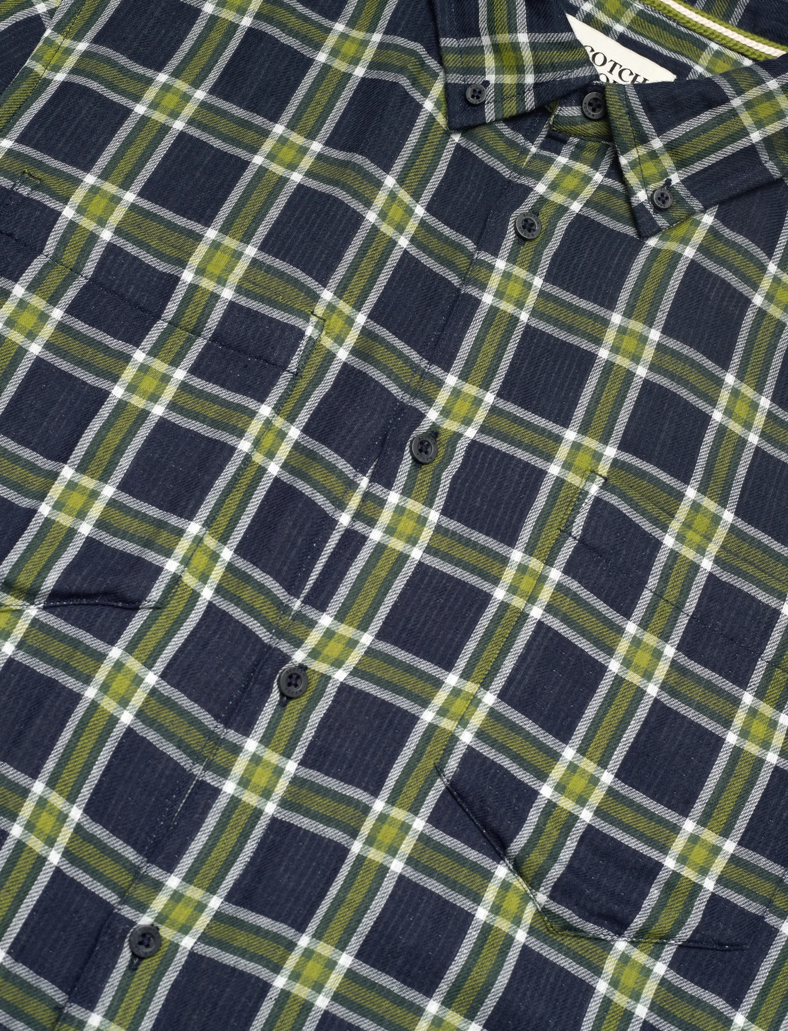 Scotch & Soda - Double-face regular fit shirt - checkered shirts - sky captain check - 4