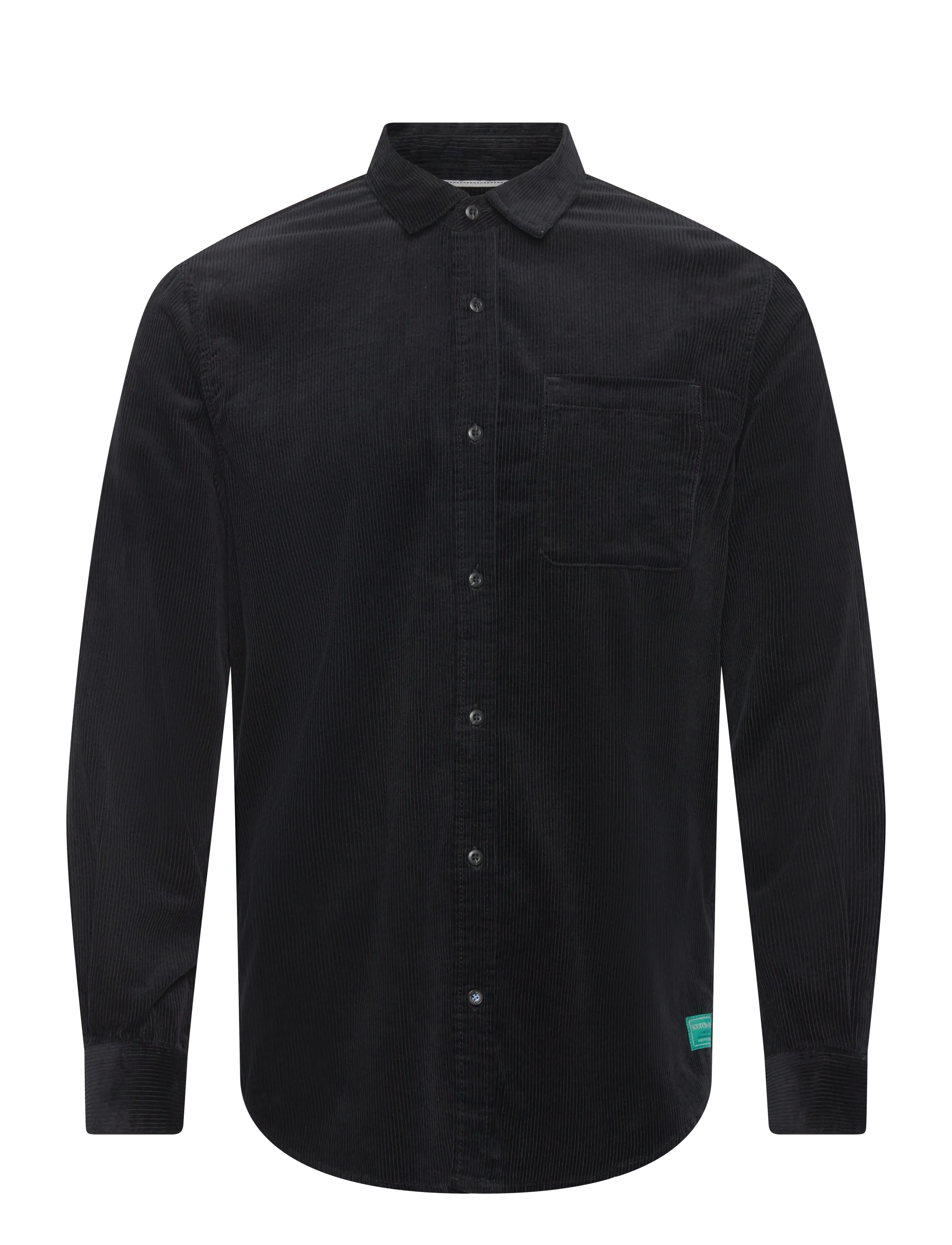 Scotch & Soda Regular-fit corduroy shirt - Deals - METEORITE / black