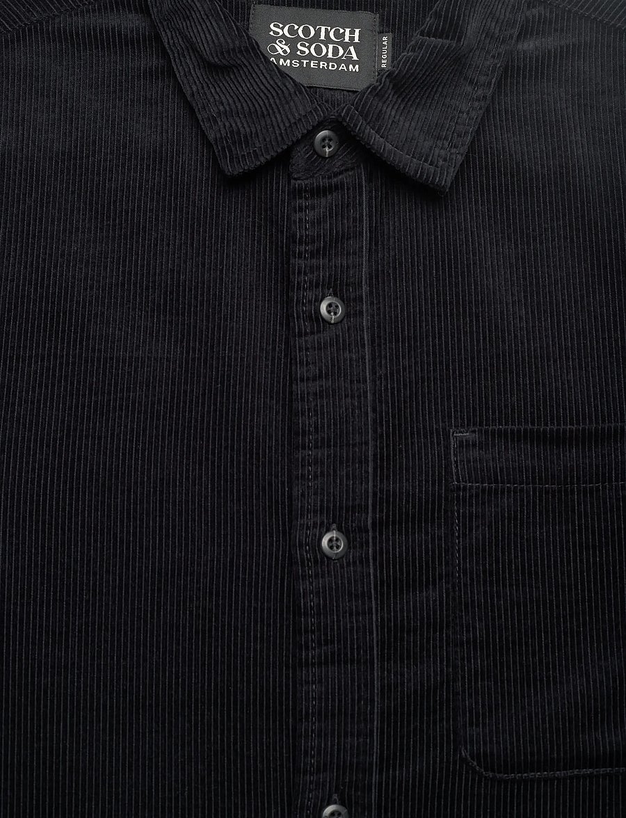 Scotch & Soda - Regular-fit corduroy shirt - fløjlsskjorter - meteorite - 2