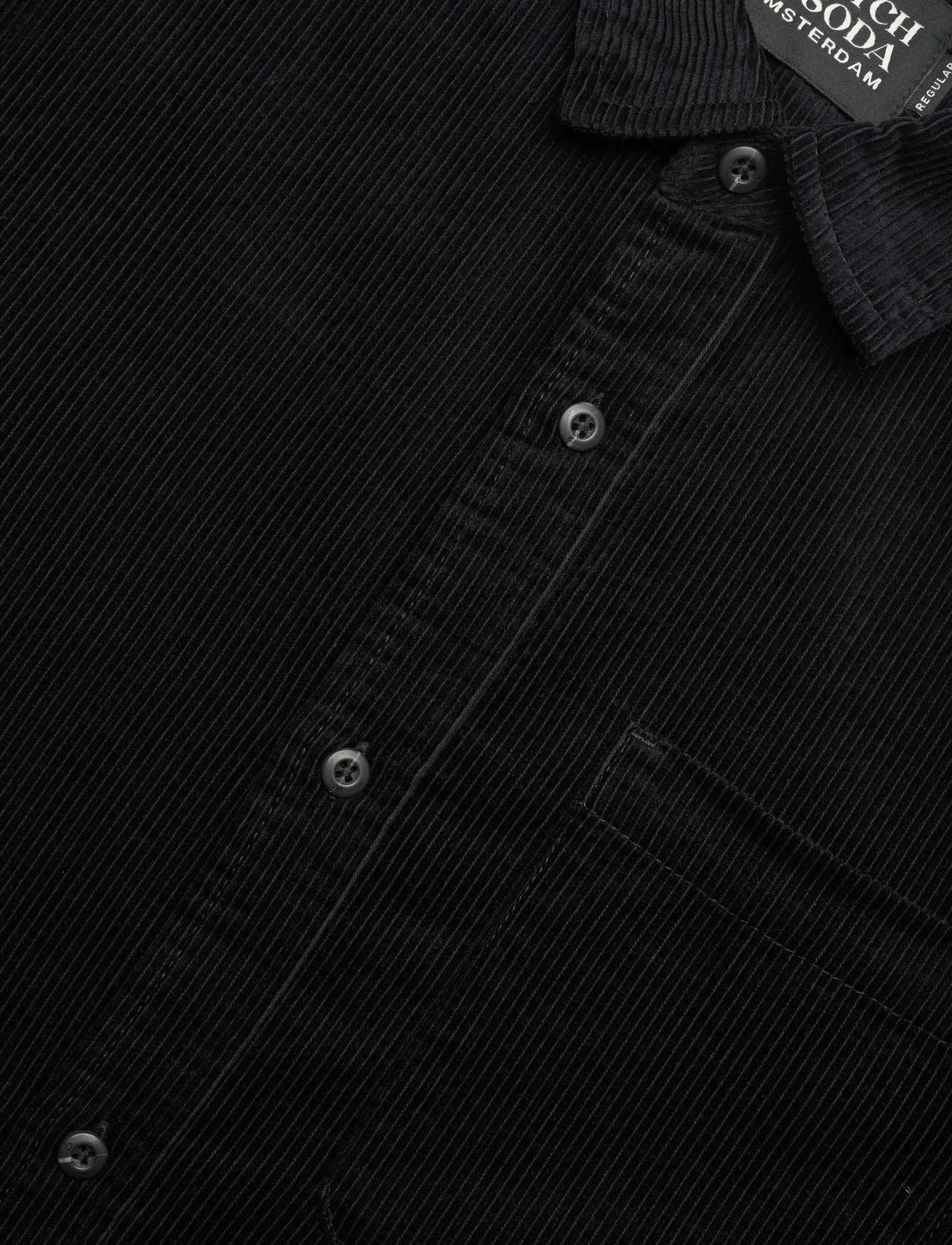 Scotch & Soda - Regular-fit corduroy shirt - fløjlsskjorter - meteorite - 3
