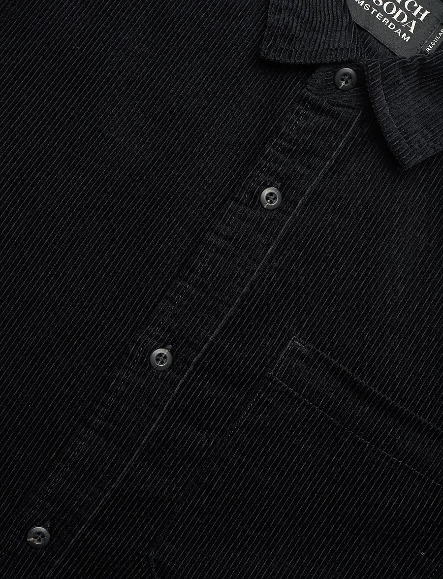 Scotch & Soda - Regular-fit corduroy shirt - fløjlsskjorter - meteorite - 3
