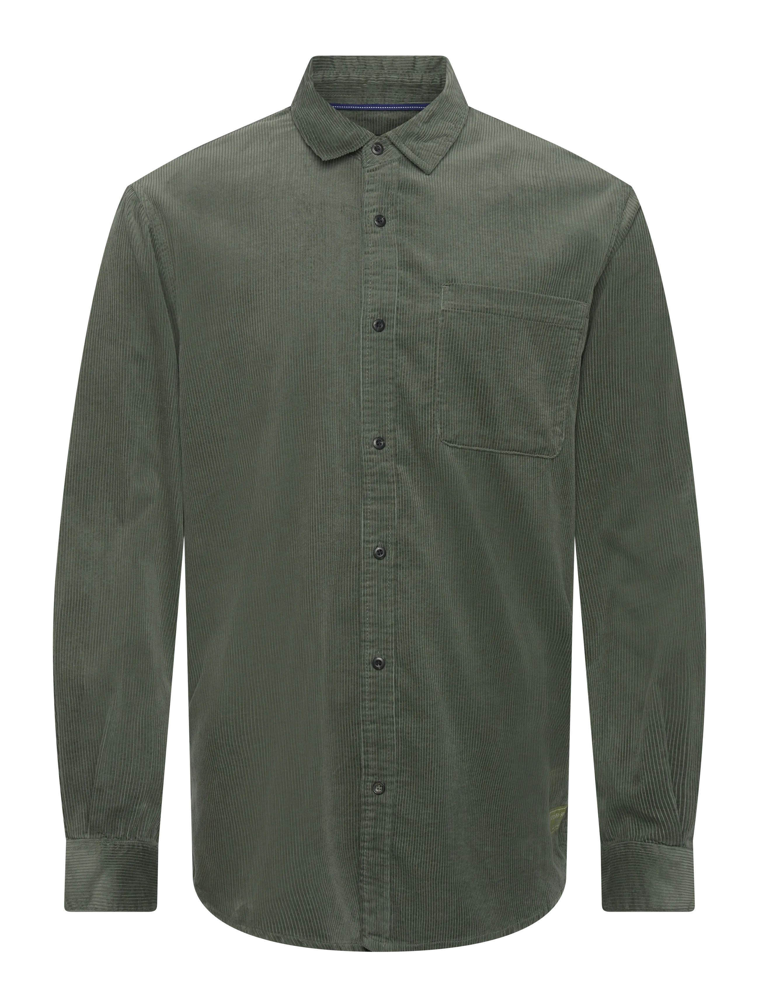 Scotch & Soda Regular-fit corduroy shirt - Skjorter - THYME / green