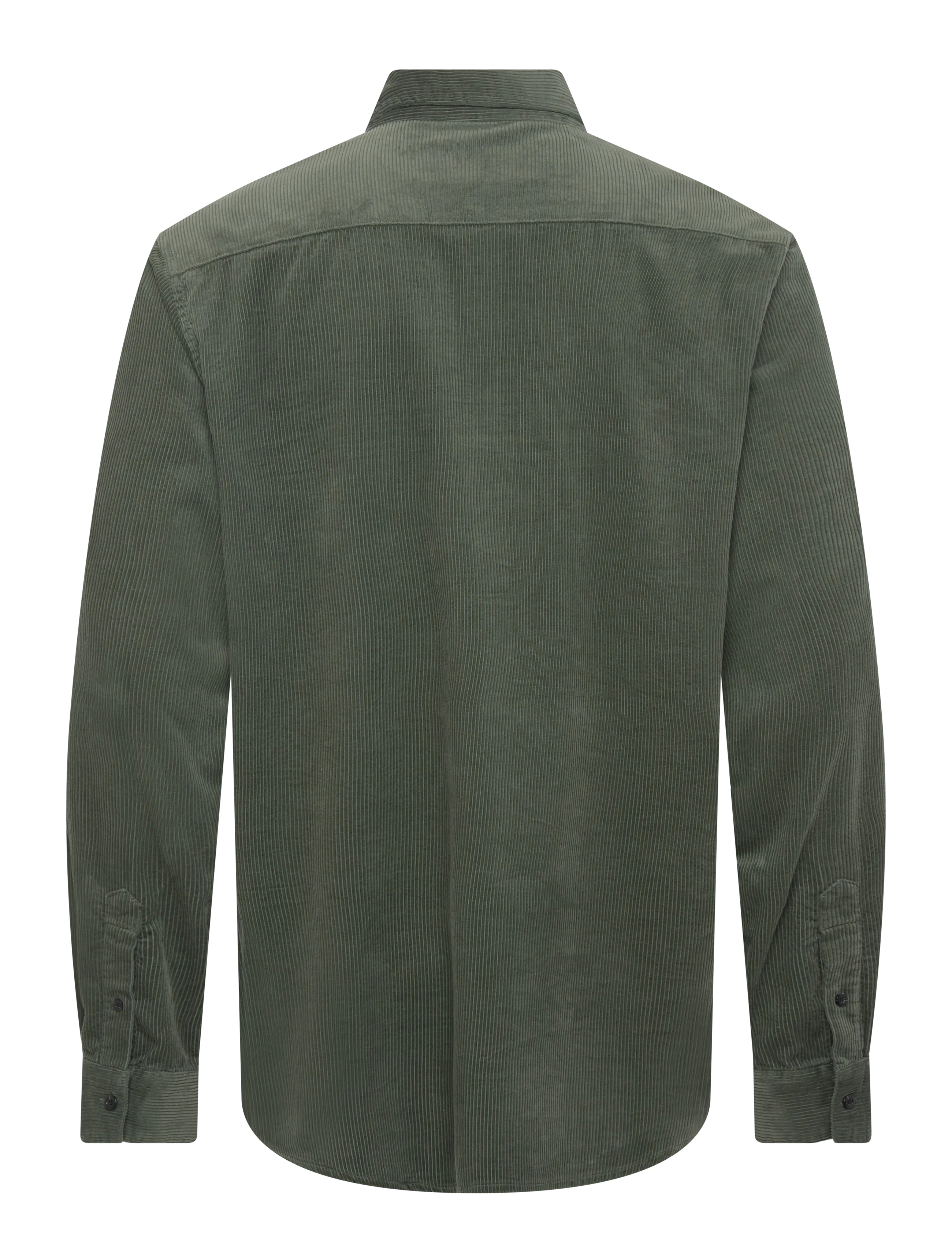 Scotch & Soda - Regular-fit corduroy shirt - fløjlsskjorter - thyme - 1