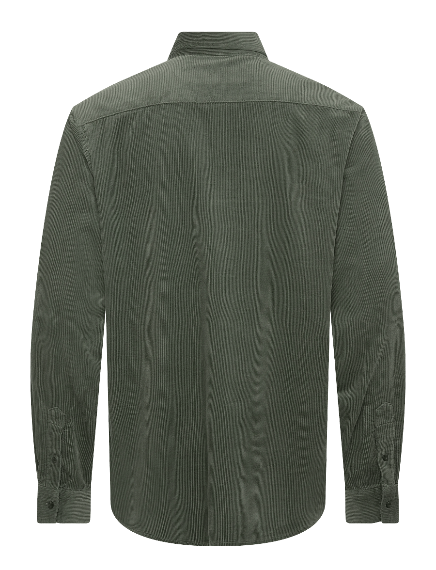 Scotch & Soda - Regular-fit corduroy shirt - fløjlsskjorter - thyme - 1