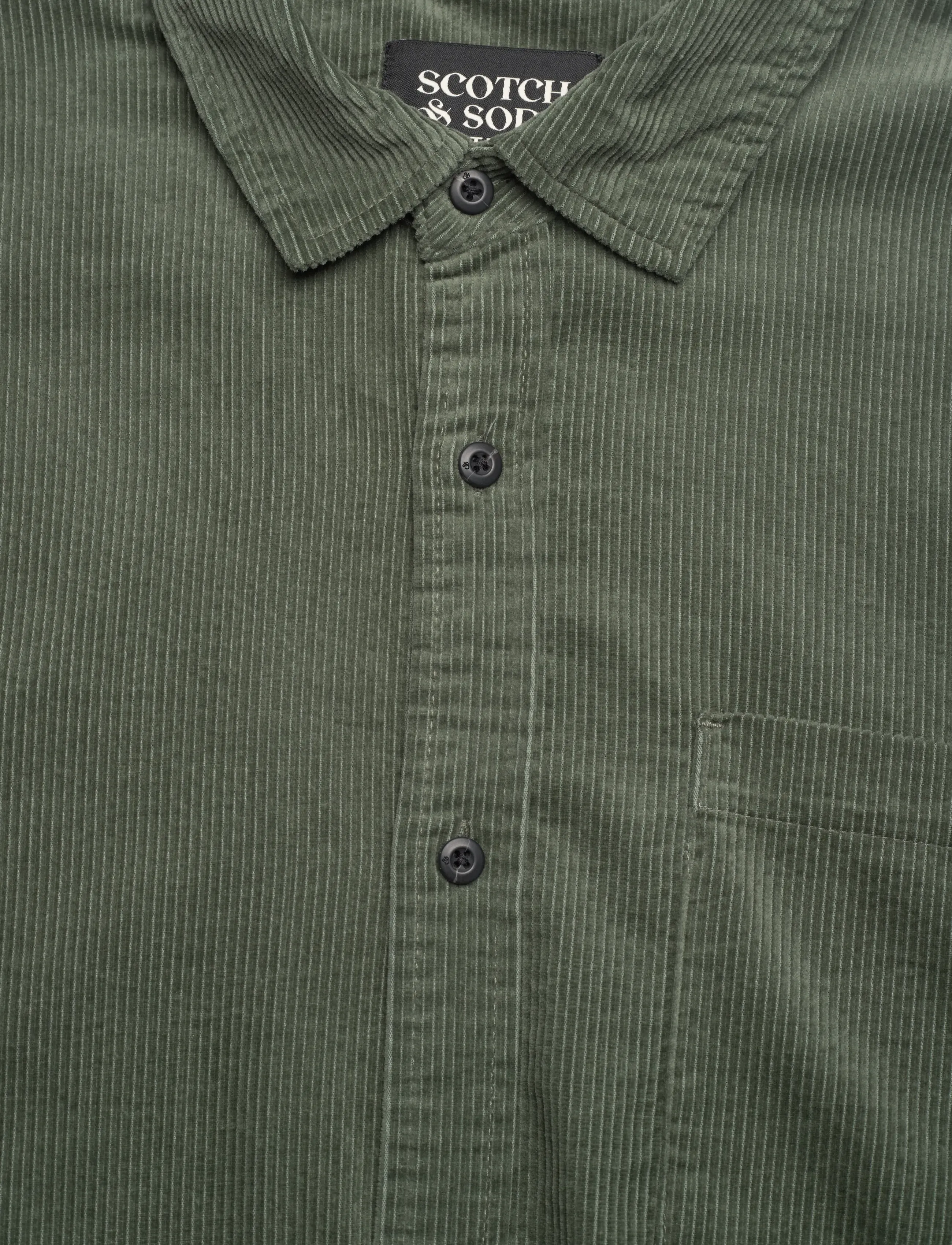 Scotch & Soda - Regular-fit corduroy shirt - fløjlsskjorter - thyme - 2