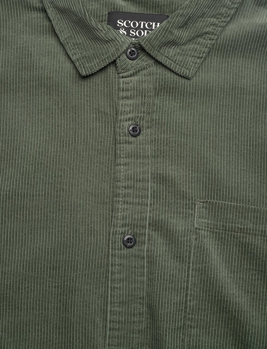 Scotch & Soda - Regular-fit corduroy shirt - fløjlsskjorter - thyme - 2