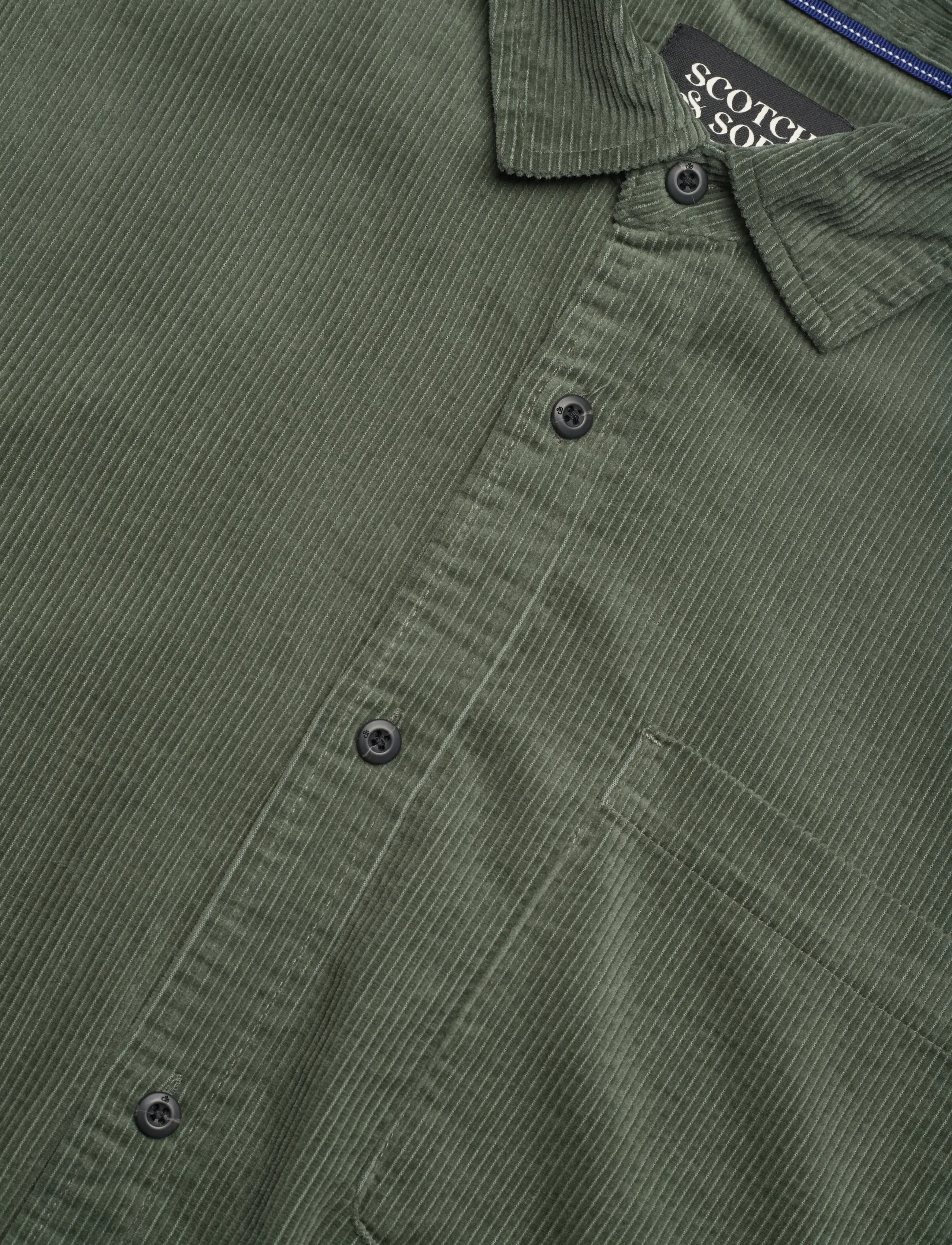 Scotch & Soda - Regular-fit corduroy shirt - fløjlsskjorter - thyme - 3