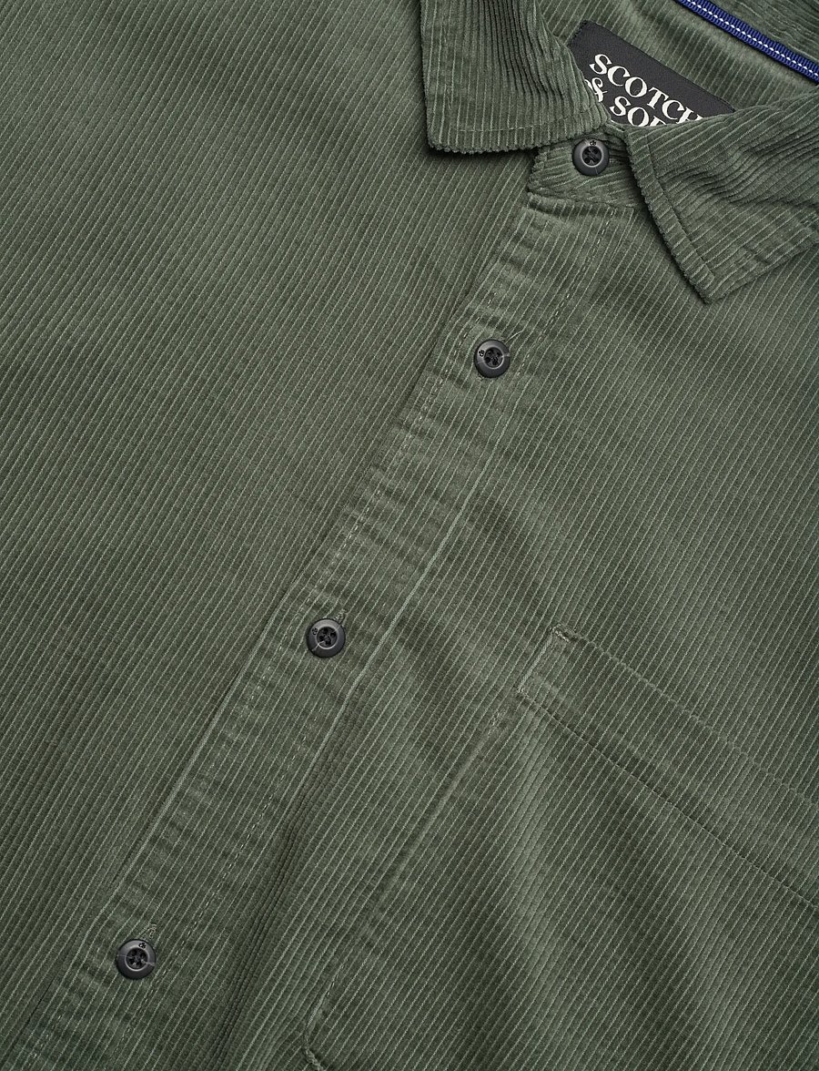 Scotch & Soda - Regular-fit corduroy shirt - fløjlsskjorter - thyme - 3