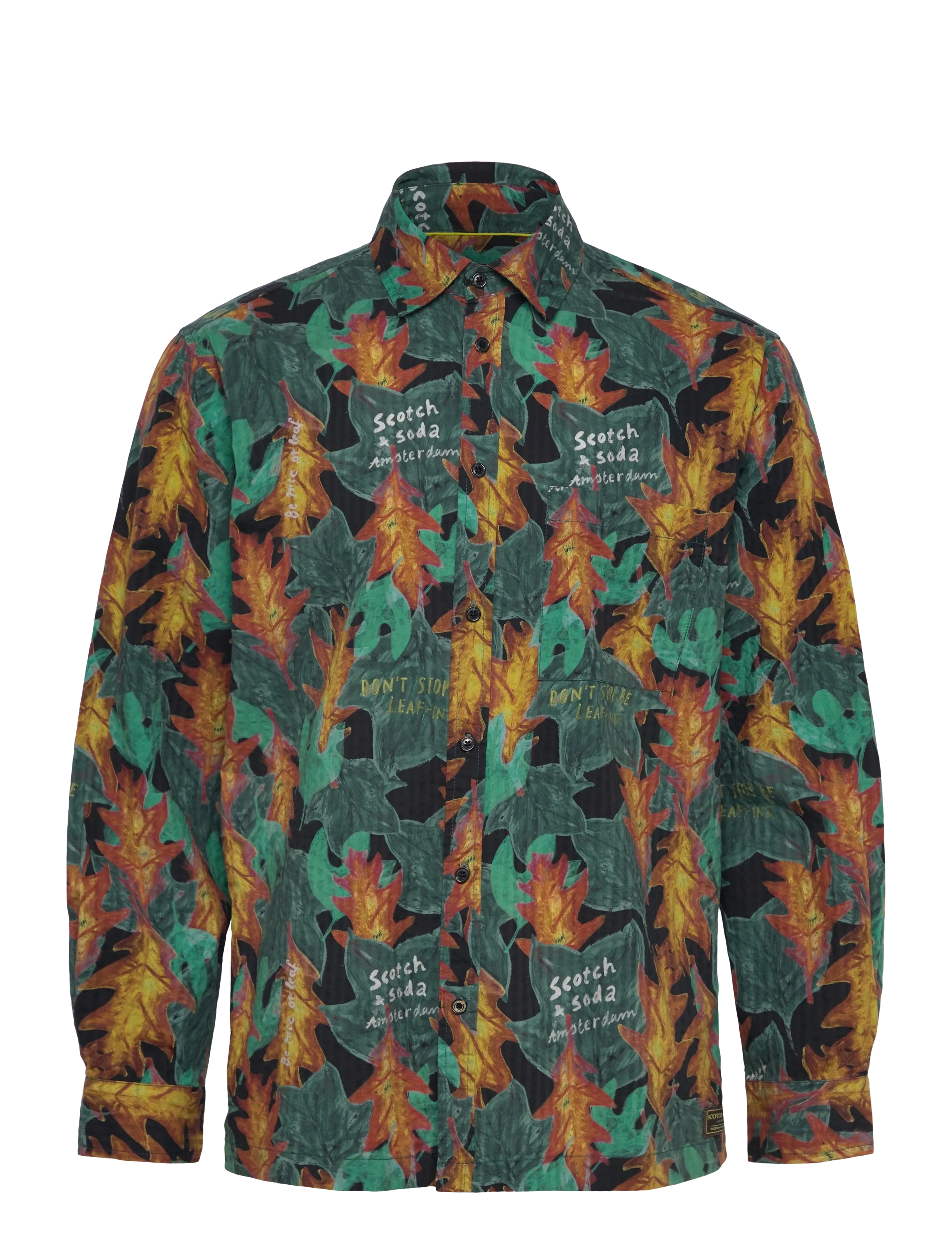 Scotch & Soda Structured Printed Shirt, XL, Multi/patterned, Shirts > Pattern Shirts, Herre