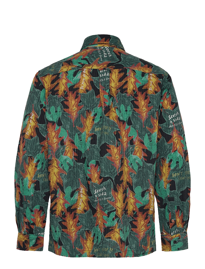 Scotch & Soda - Structured printed shirt - hemden mit muster - camo leaf aop - 1