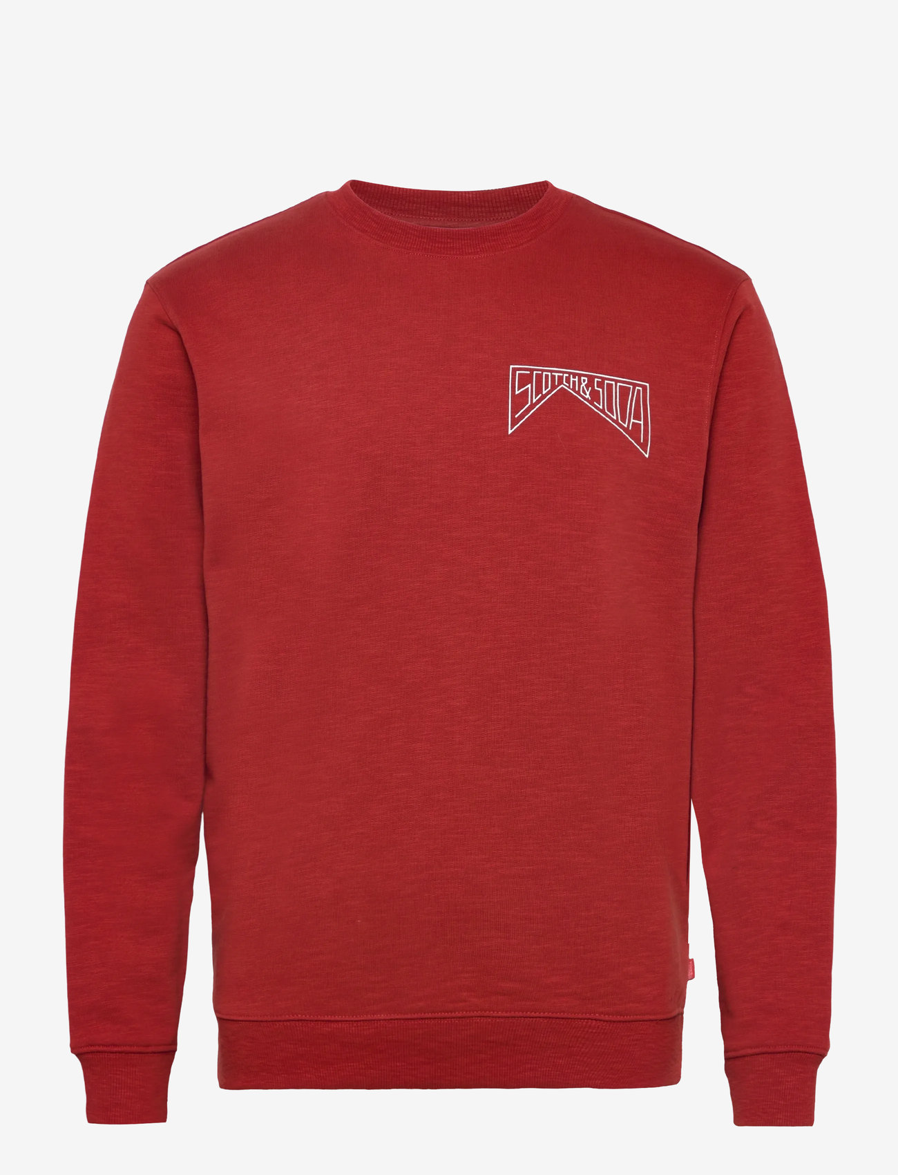 Scotch & Soda - Left Chest Logo Sweatshirt - sweatshirts - ketchup - 0
