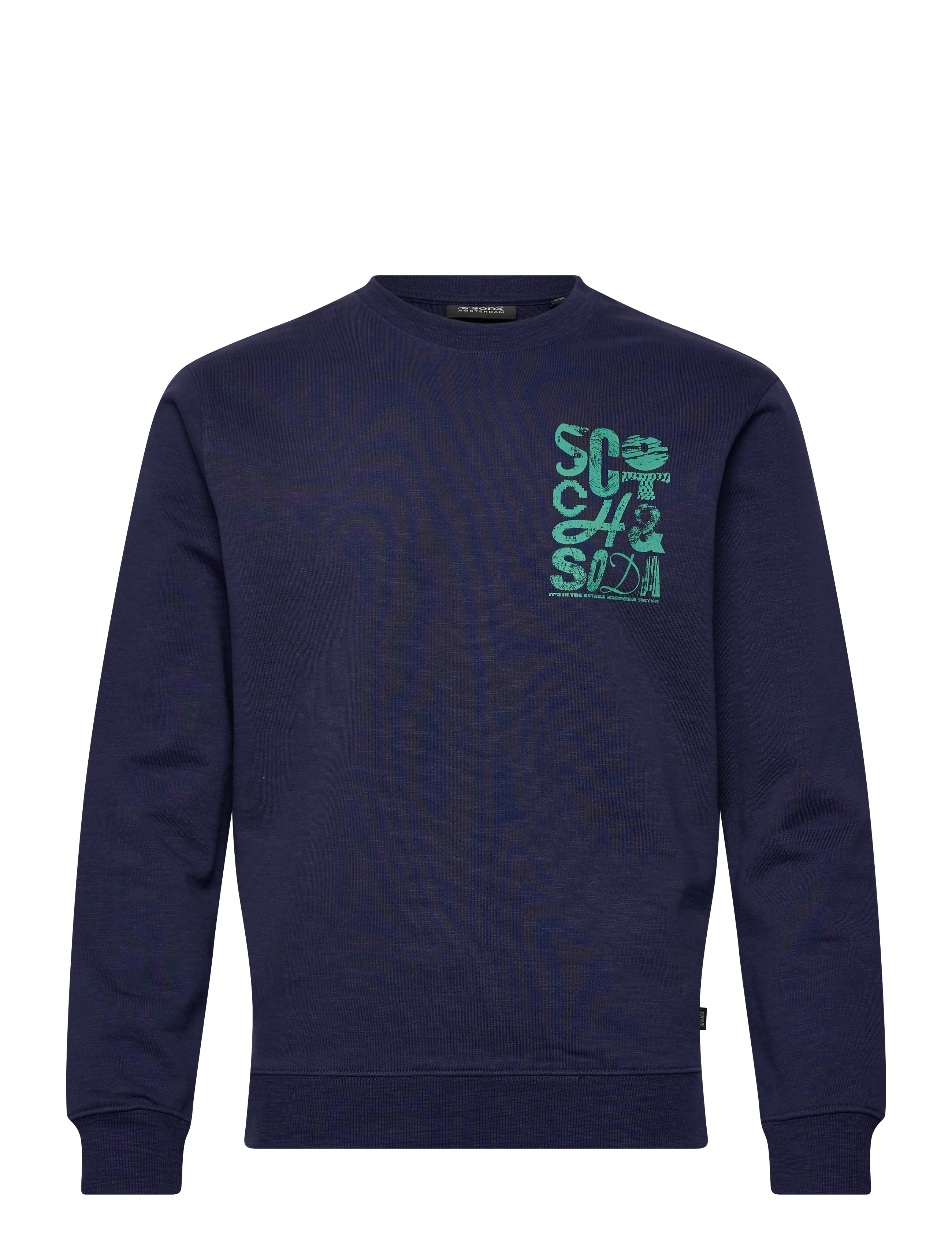 SCOTCH & SODA Left Chest Logo Sweatshirt Navy - XXL - Herren