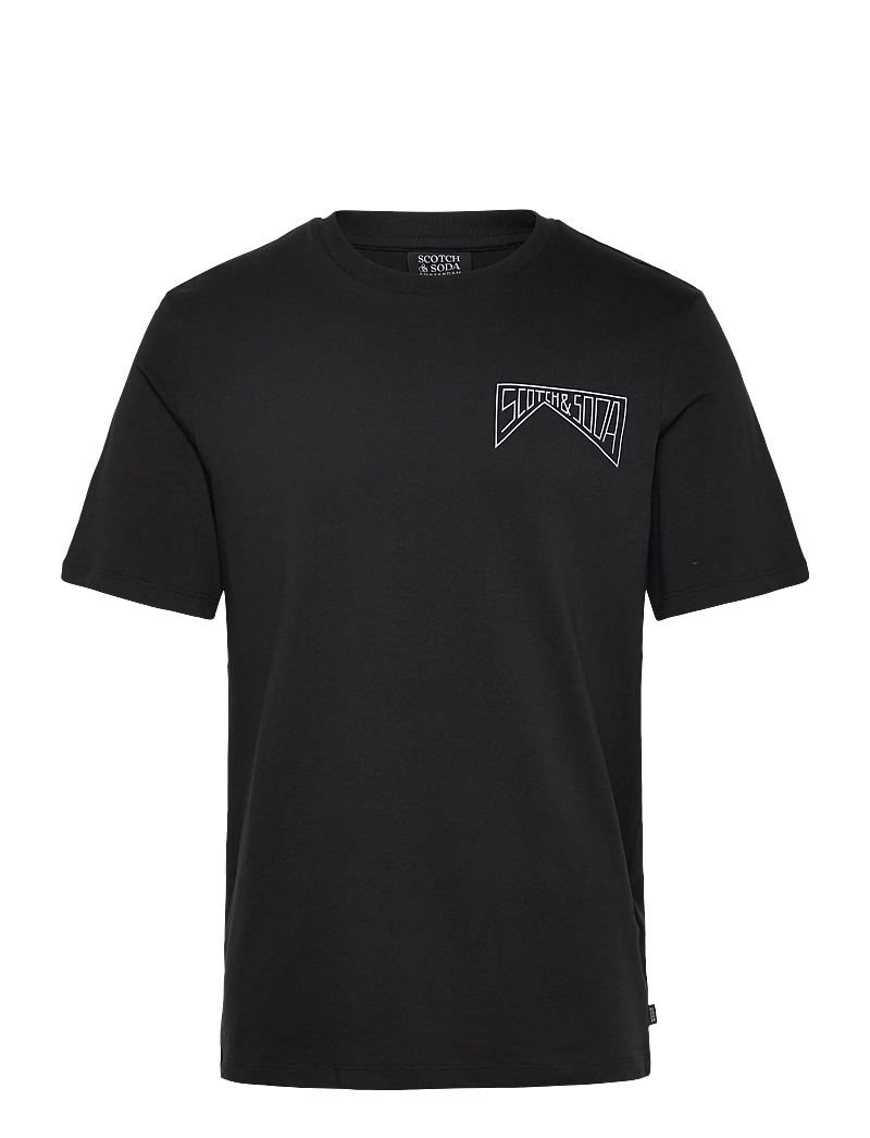 Scotch & Soda - Regular Fit Left Chest Logo T-shirt - kortärmade t-shirts - meteorite - 0